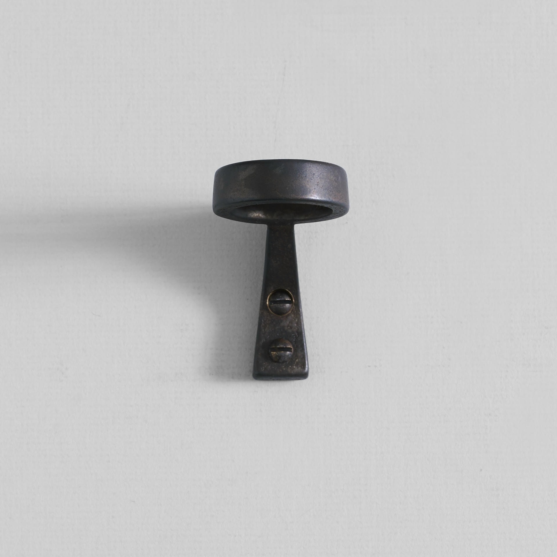 Blackened Bottle Bracket in Aluminium & Brass by Henry Wilson 2