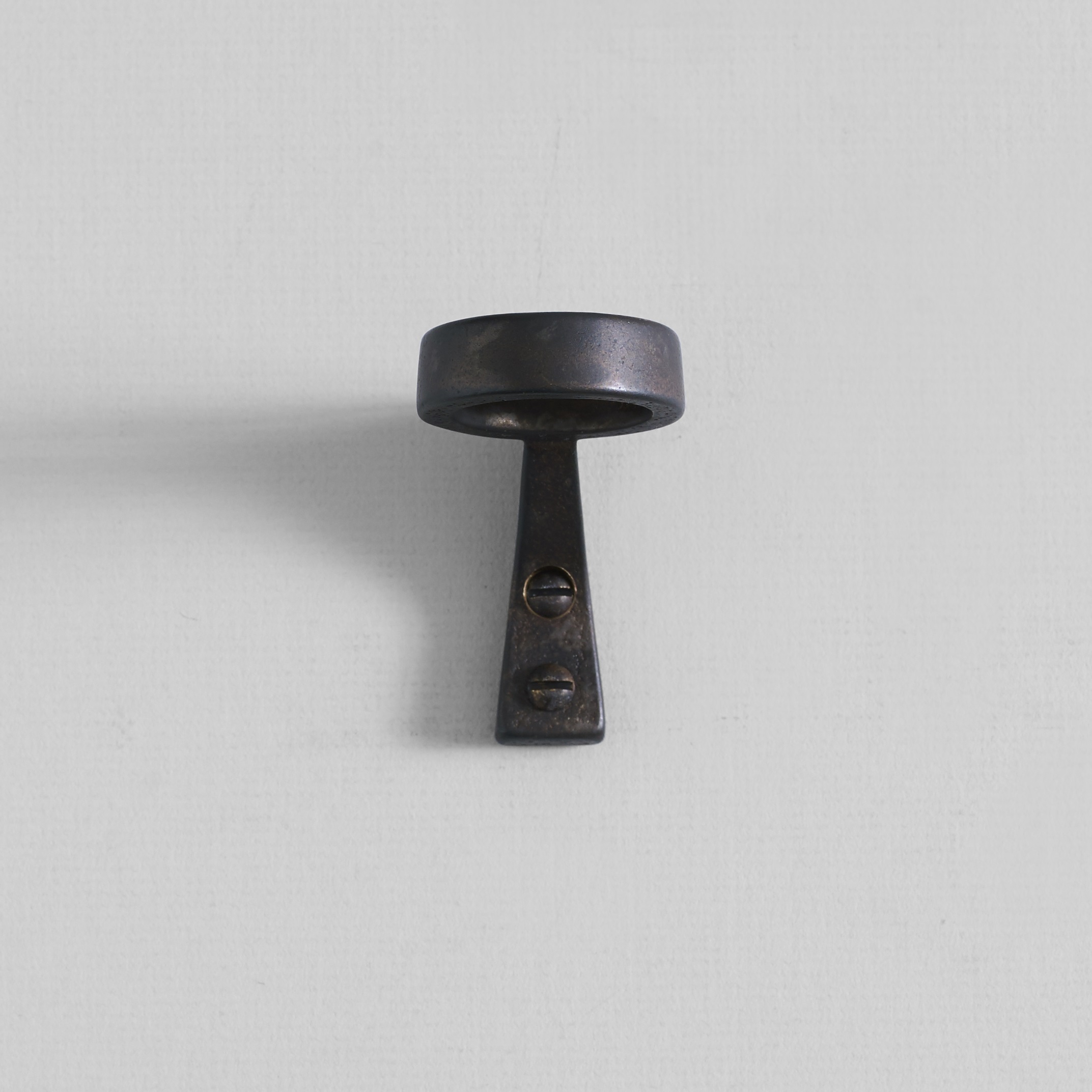 Blackened Bottle Bracket in Aluminium & Brass by Henry Wilson 2