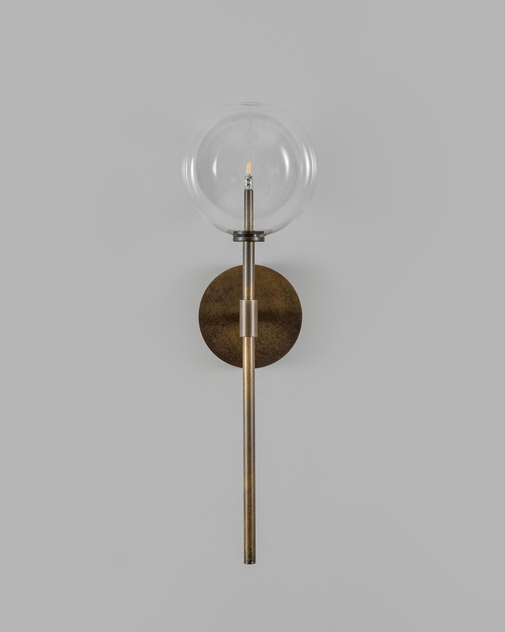 Dawn Single Brass Wall Sconce by Schwung 10