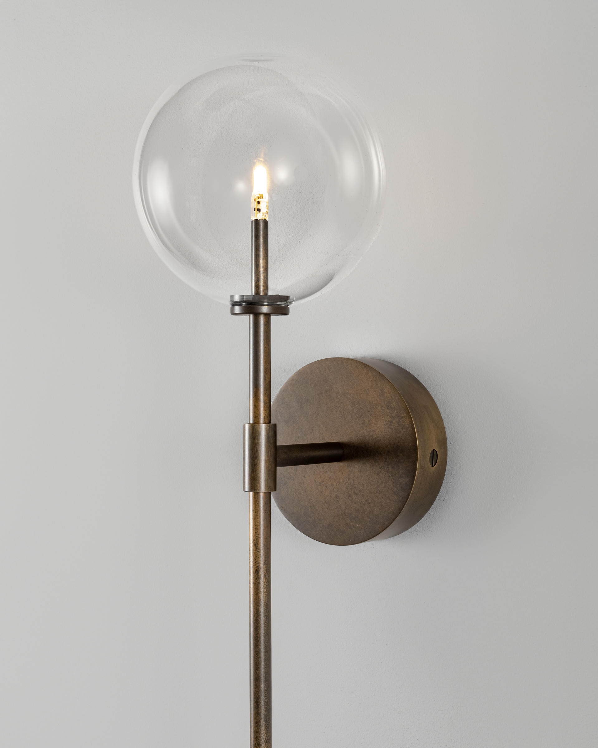 Dawn Single Brass Wall Sconce by Schwung 5