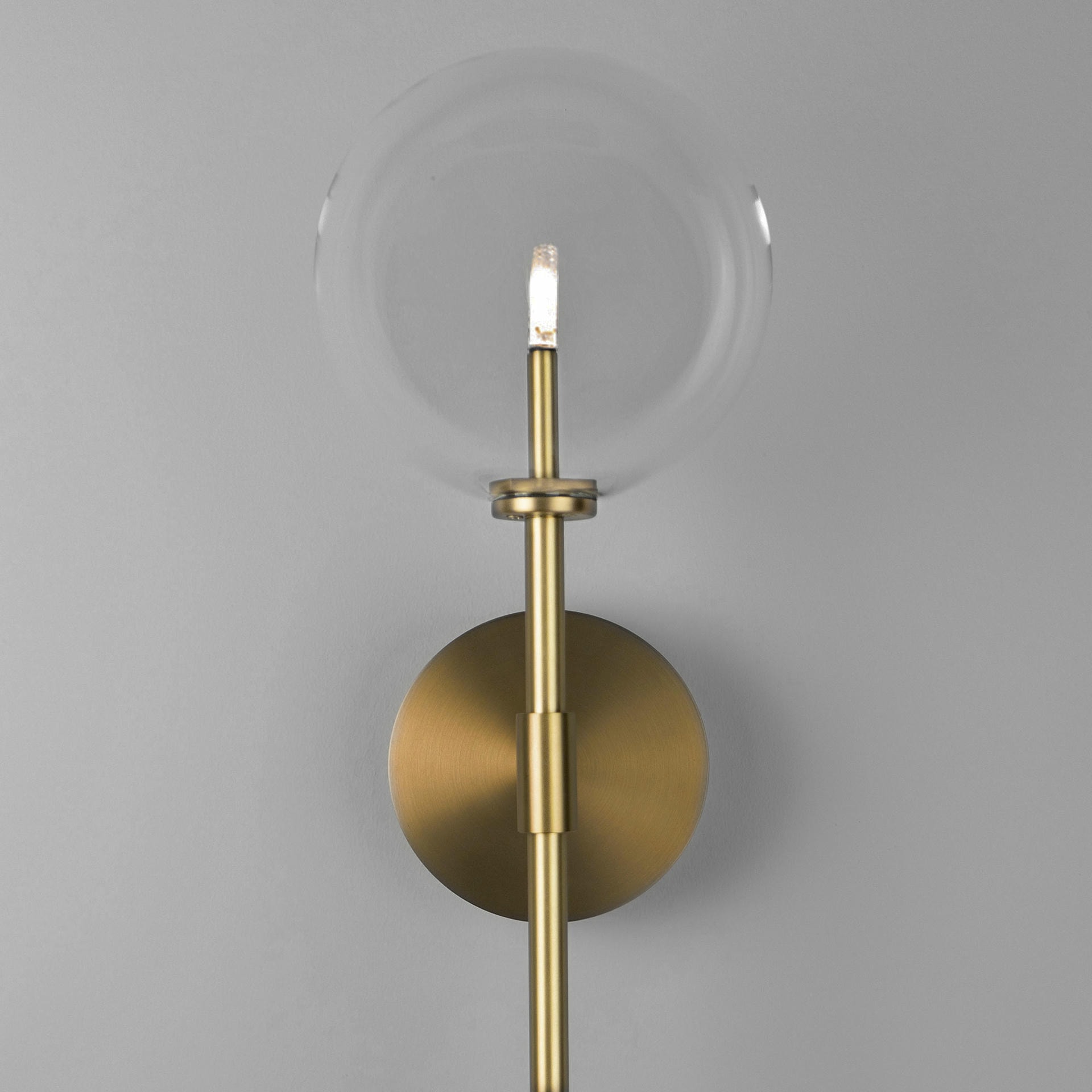 Dawn Single Brass Wall Sconce by Schwung 7