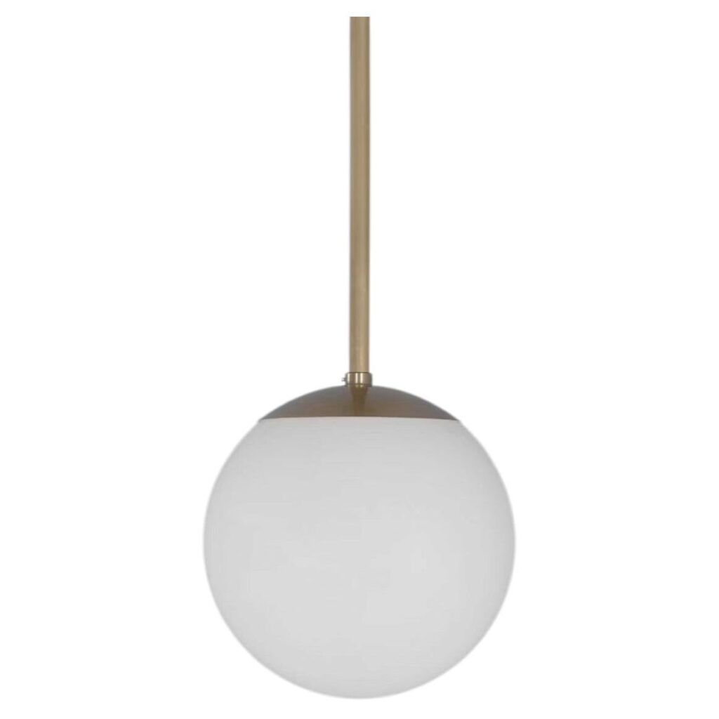 Glass Globe Opal 20 Pendant Light by Schwung 1