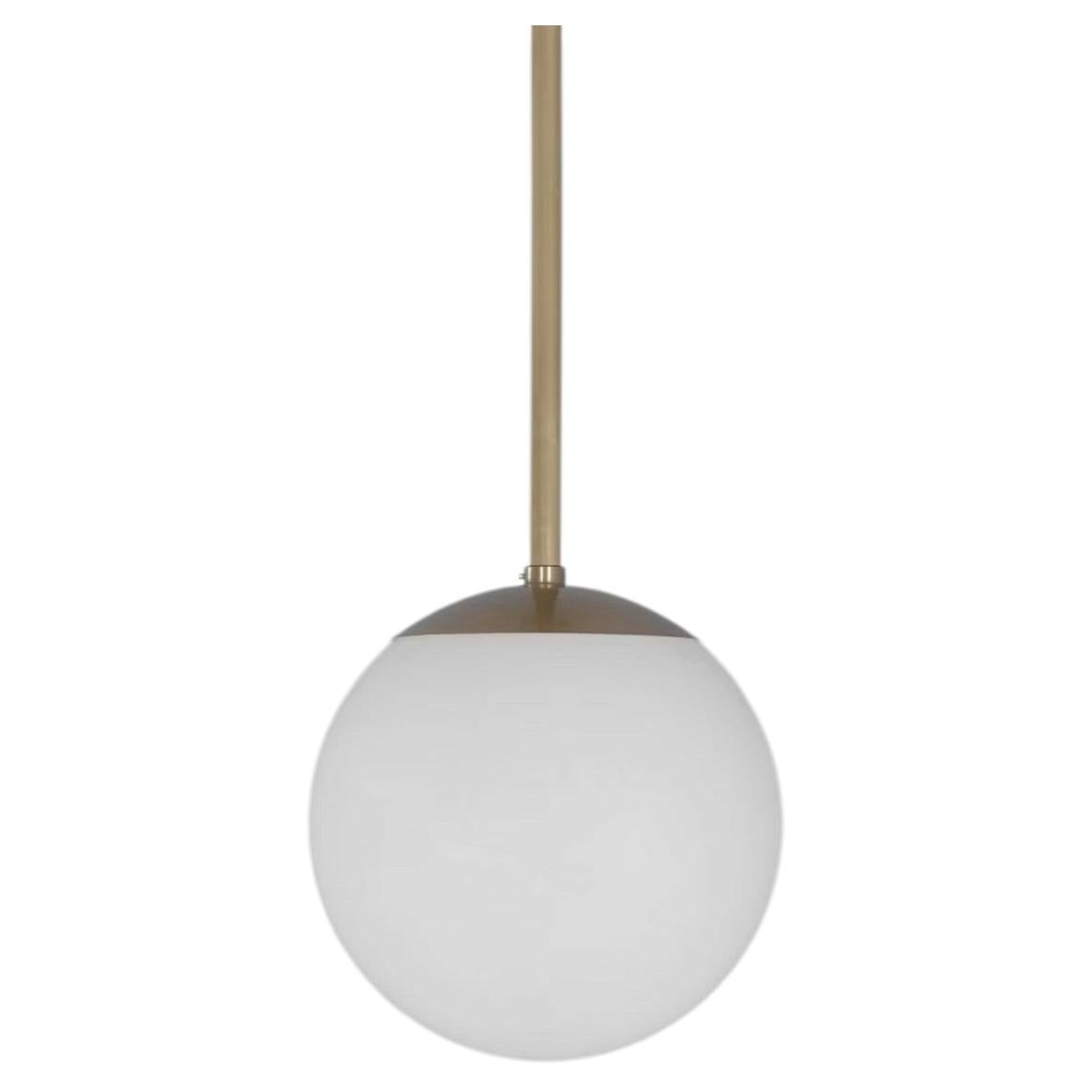 Glass Globe Opal 20 Pendant Light by Schwung 1