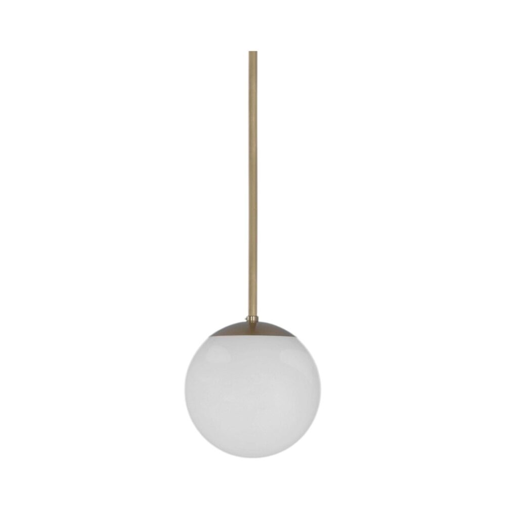 Glass Globe Opal 20 Pendant Light by Schwung 1