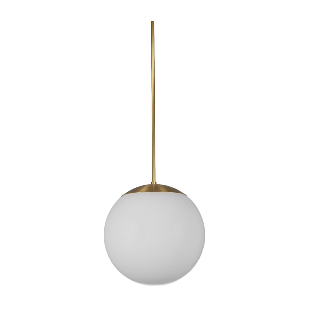 Glass Globe Opal 40 Pendant Light by Schwung 1