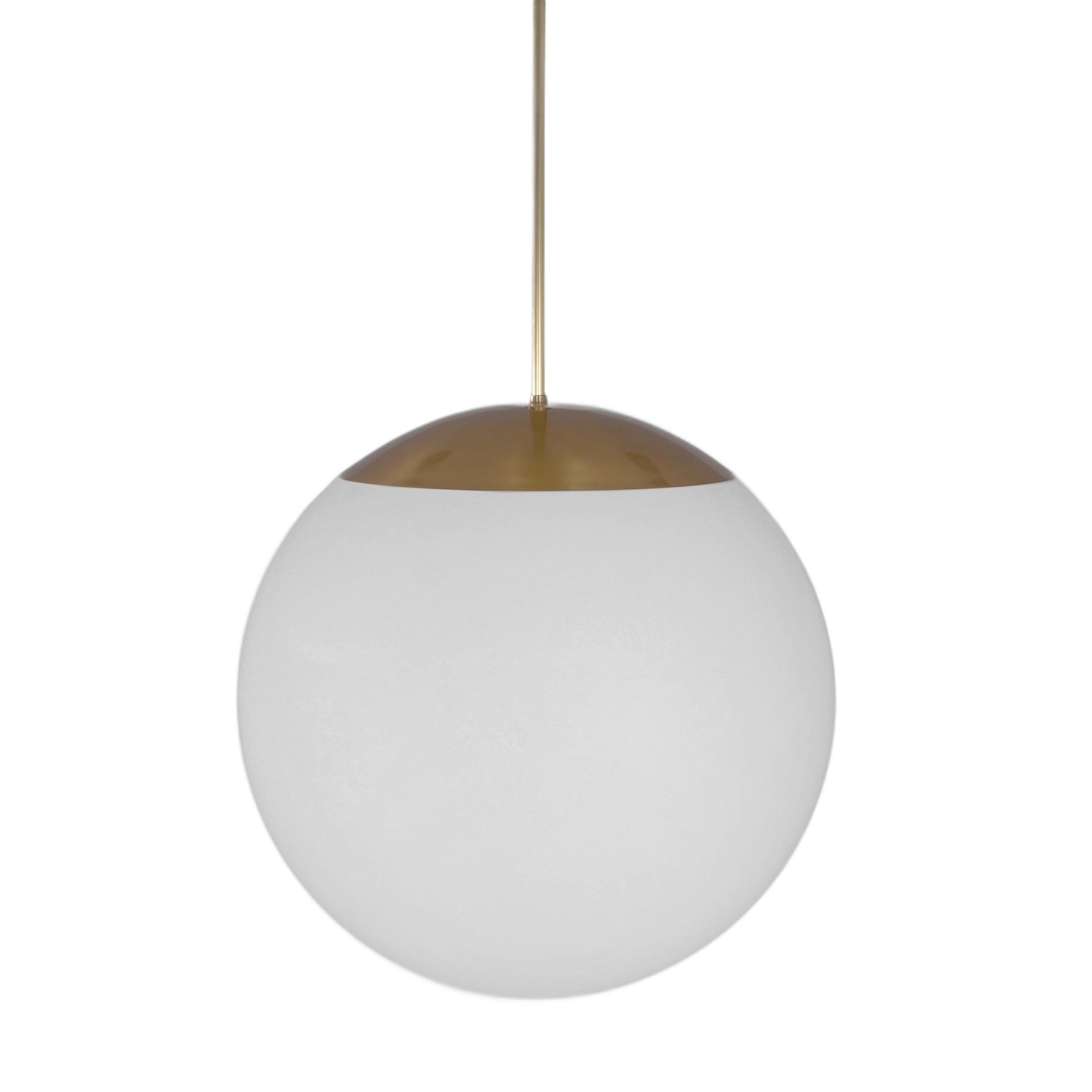 Glass Globe Opal 50 Pendant Light by Schwung 1
