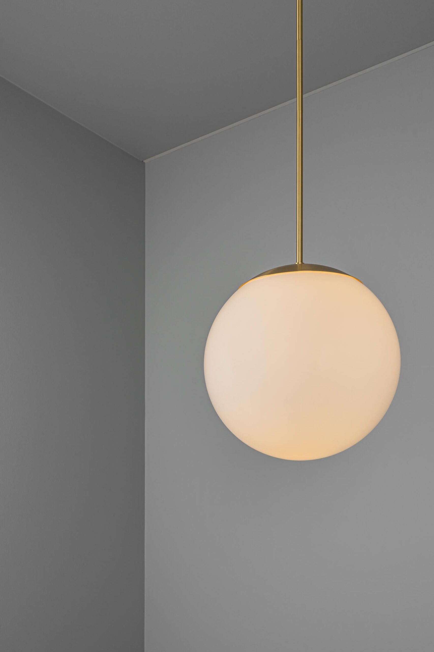 Glass Globe Opal 50 Pendant Light by Schwung 4
