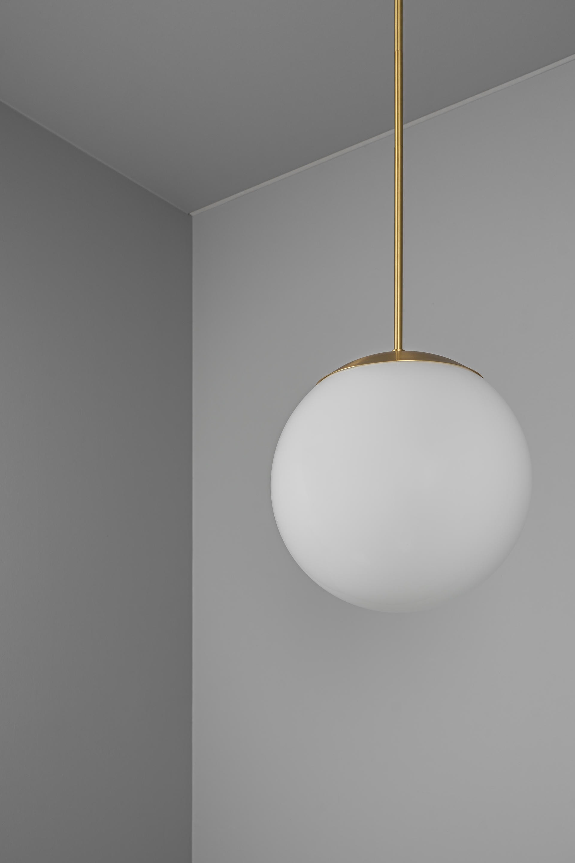Glass Globe Opal 50 Pendant Light by Schwung 5