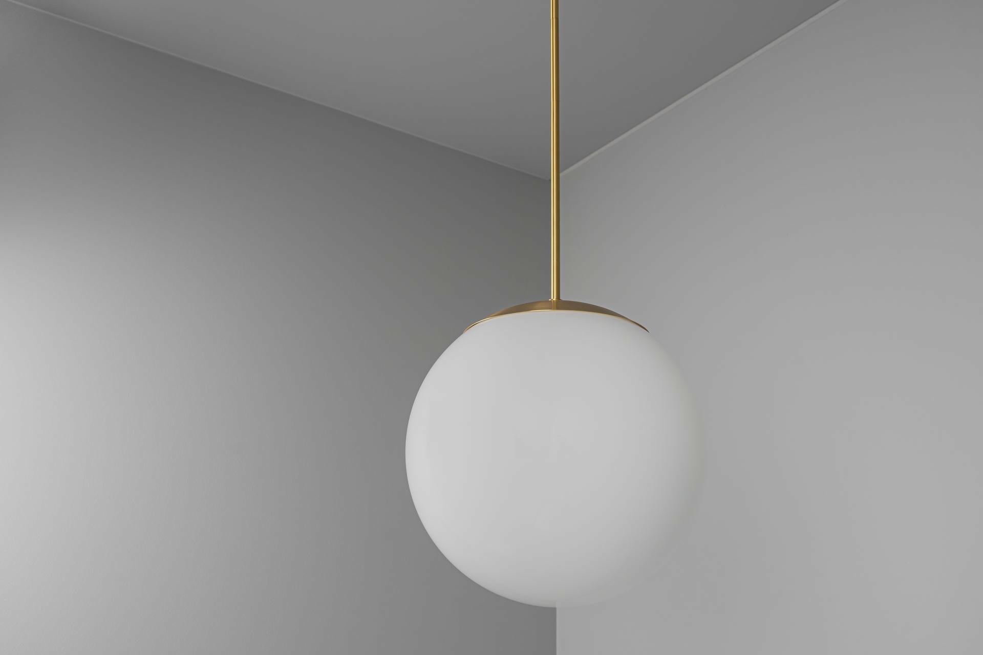 Glass Globe Opal 50 Pendant Light by Schwung 6