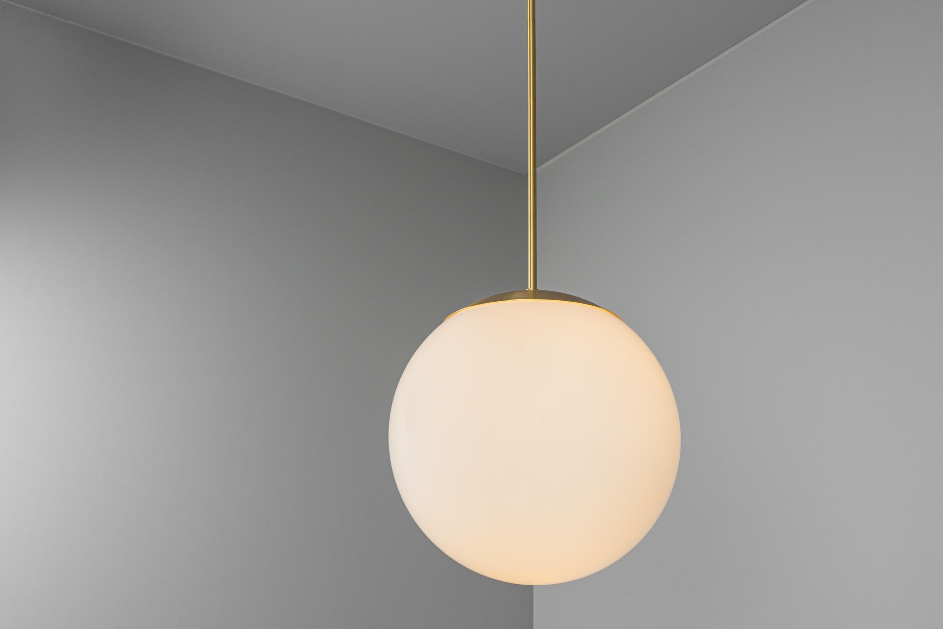 Glass Globe Opal 50 Pendant Light by Schwung 7