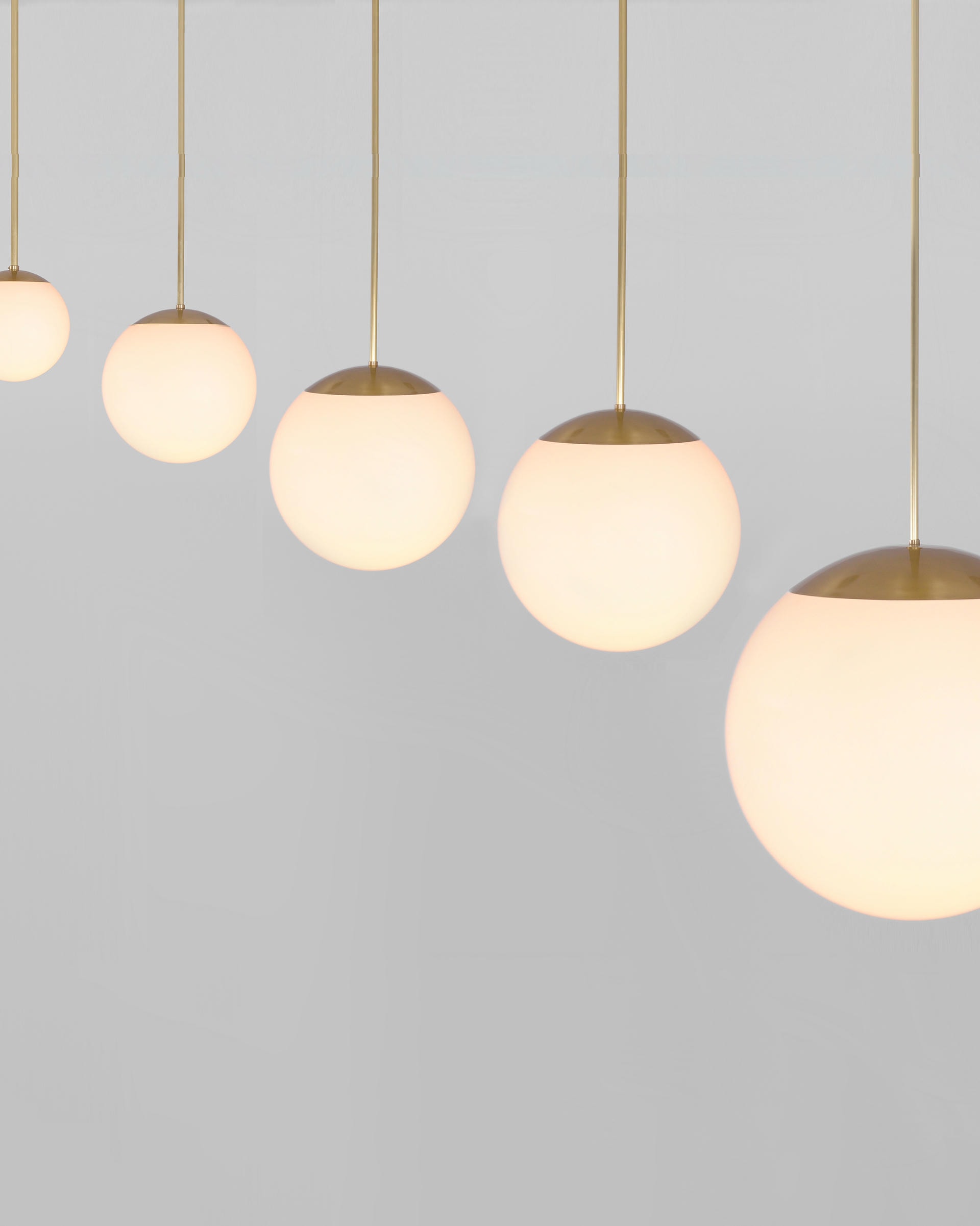 Glass Globe Opal 50 Pendant Light by Schwung 8