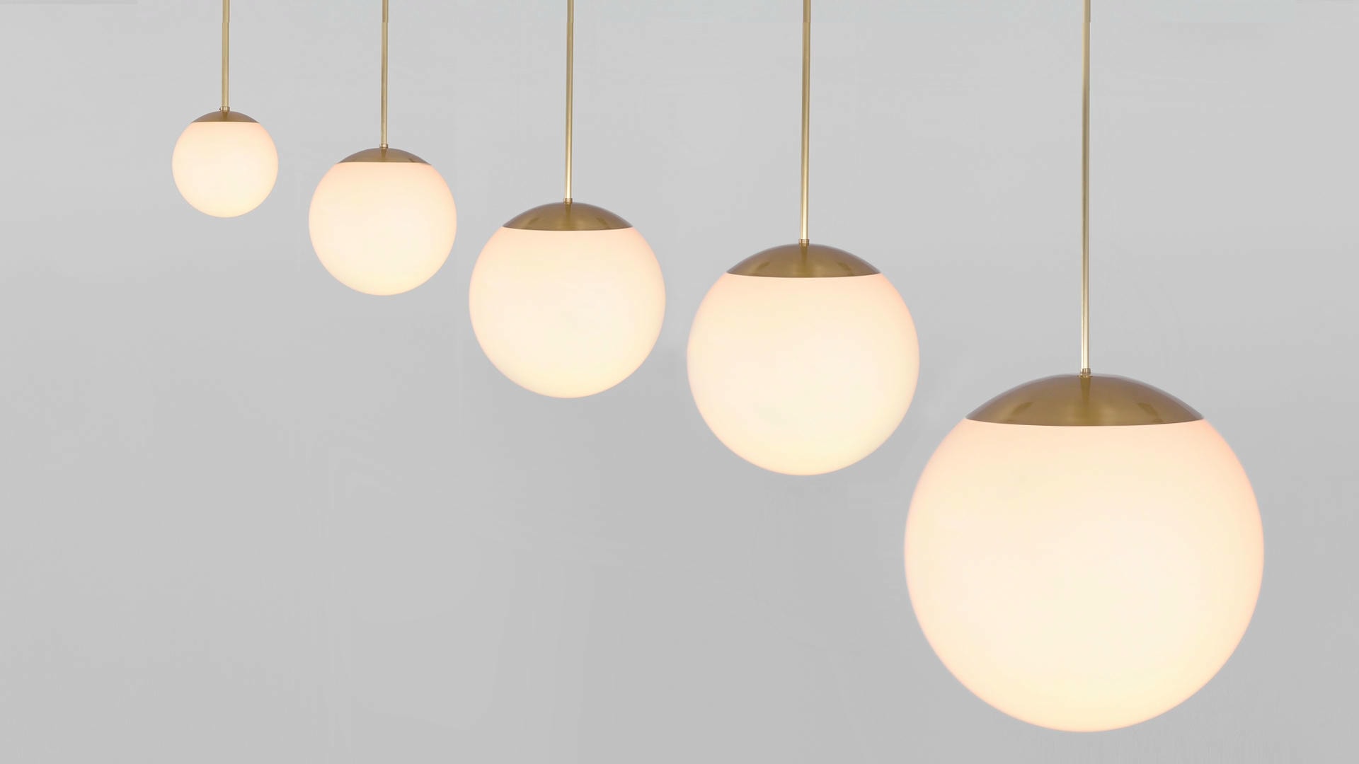 Glass Globe Opal 50 Pendant Light by Schwung 9
