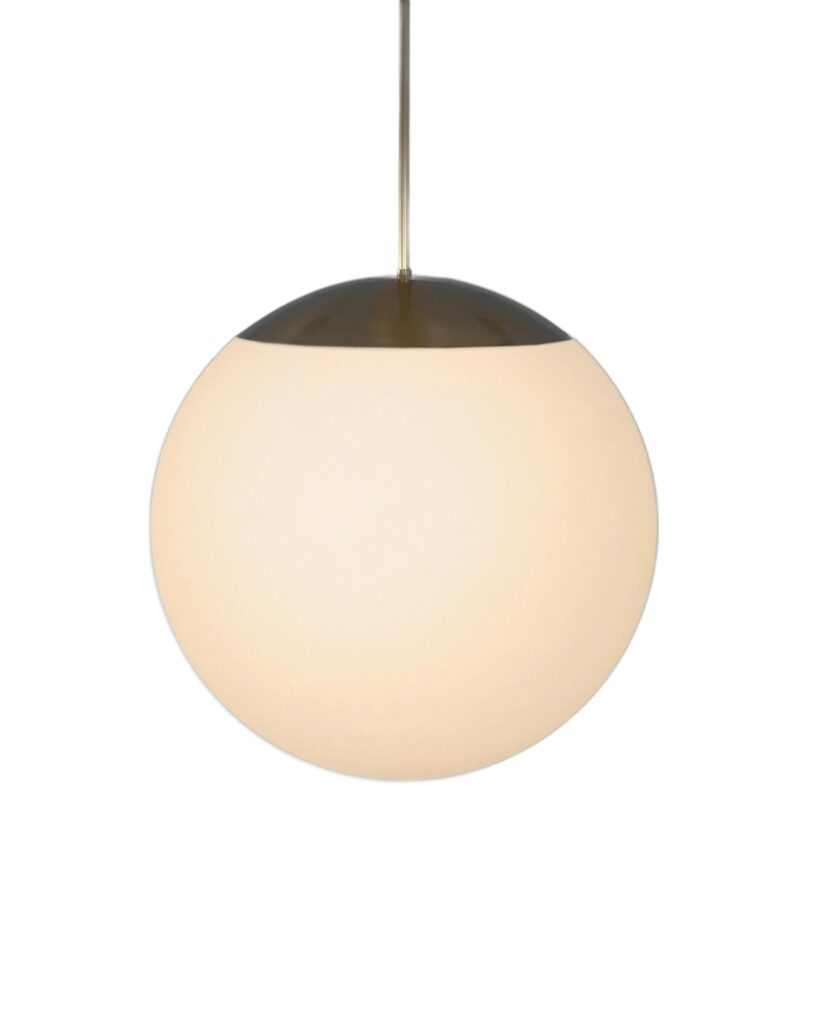 Glass Globe Opal 60 Pendant Light by Schwung 1