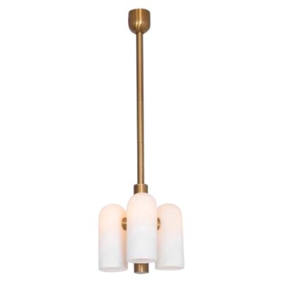 Odyssey 3 Brass Pendant Light by Schwung