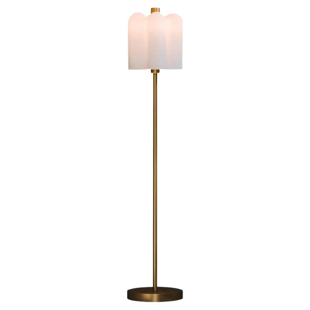 Odyssey 6 Brass Floor Lamp by Schwung 1