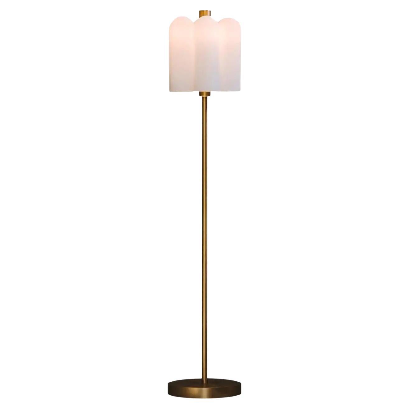 Odyssey 6 Brass Floor Lamp by Schwung 1