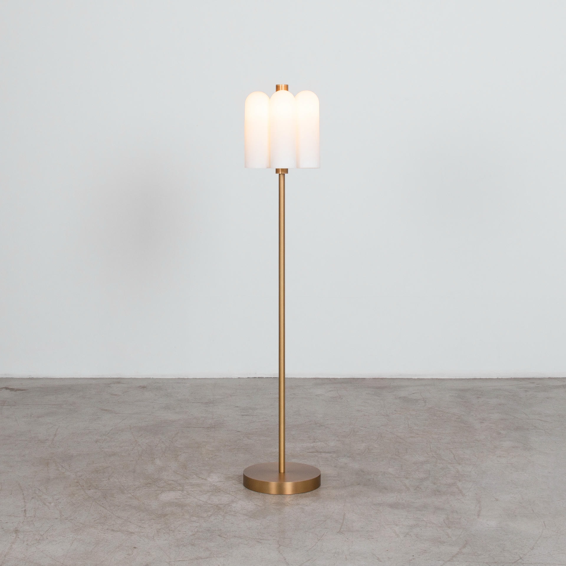 Odyssey 6 Brass Floor Lamp by Schwung 2