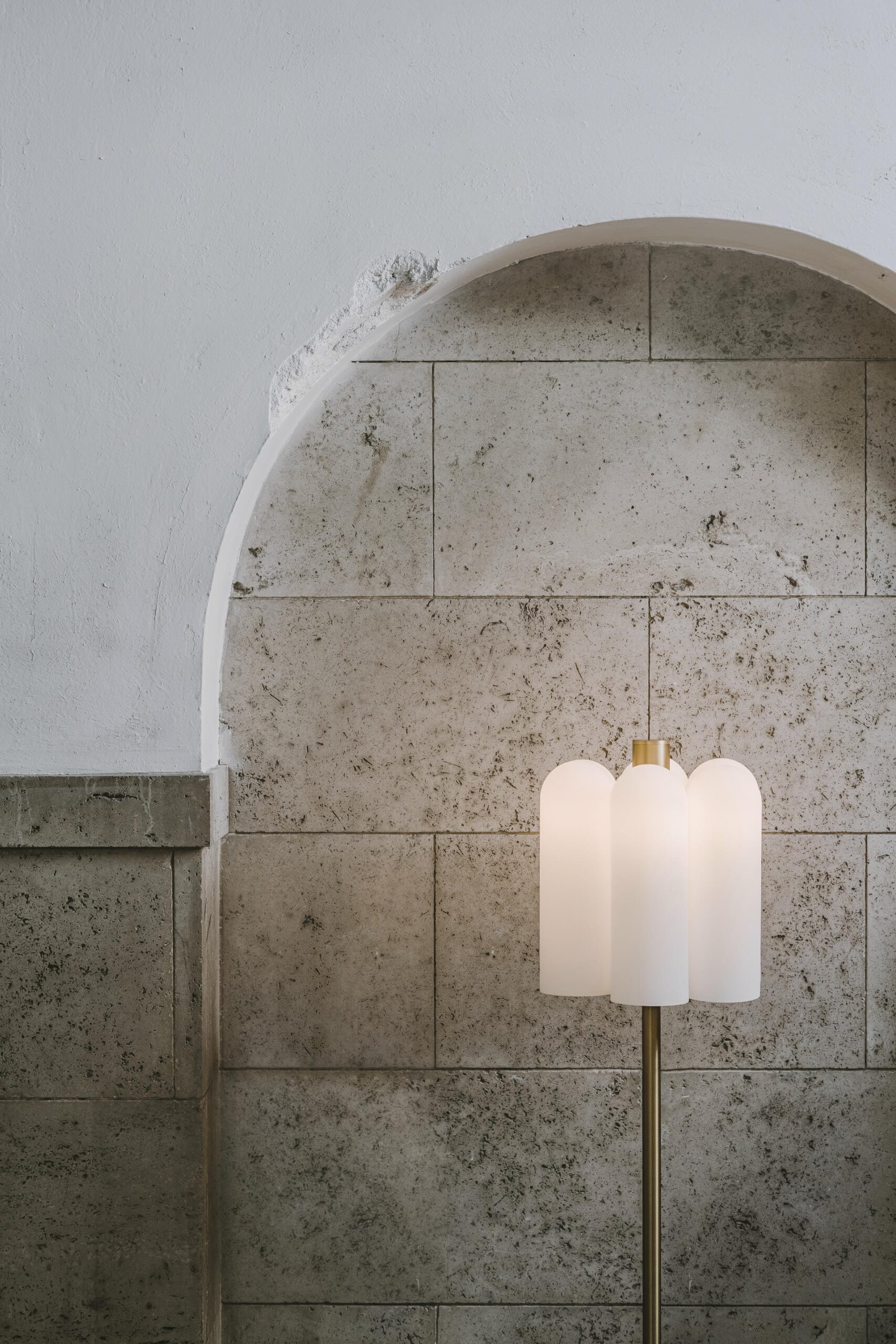 Odyssey 6 Brass Floor Lamp by Schwung 8