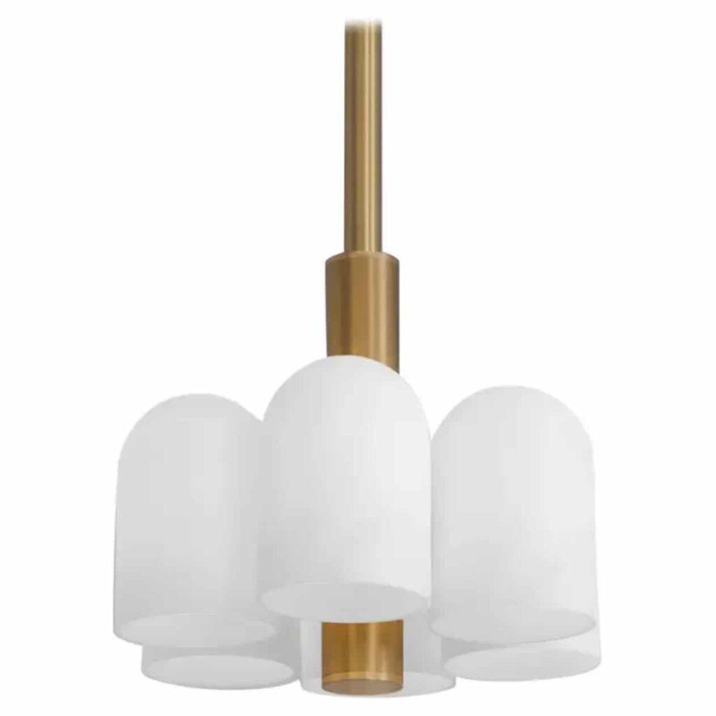 Odyssey 6 Brass Pendant Light by Schwung 1