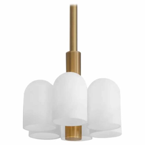 Odyssey 6 Brass Pendant Light by Schwung 1