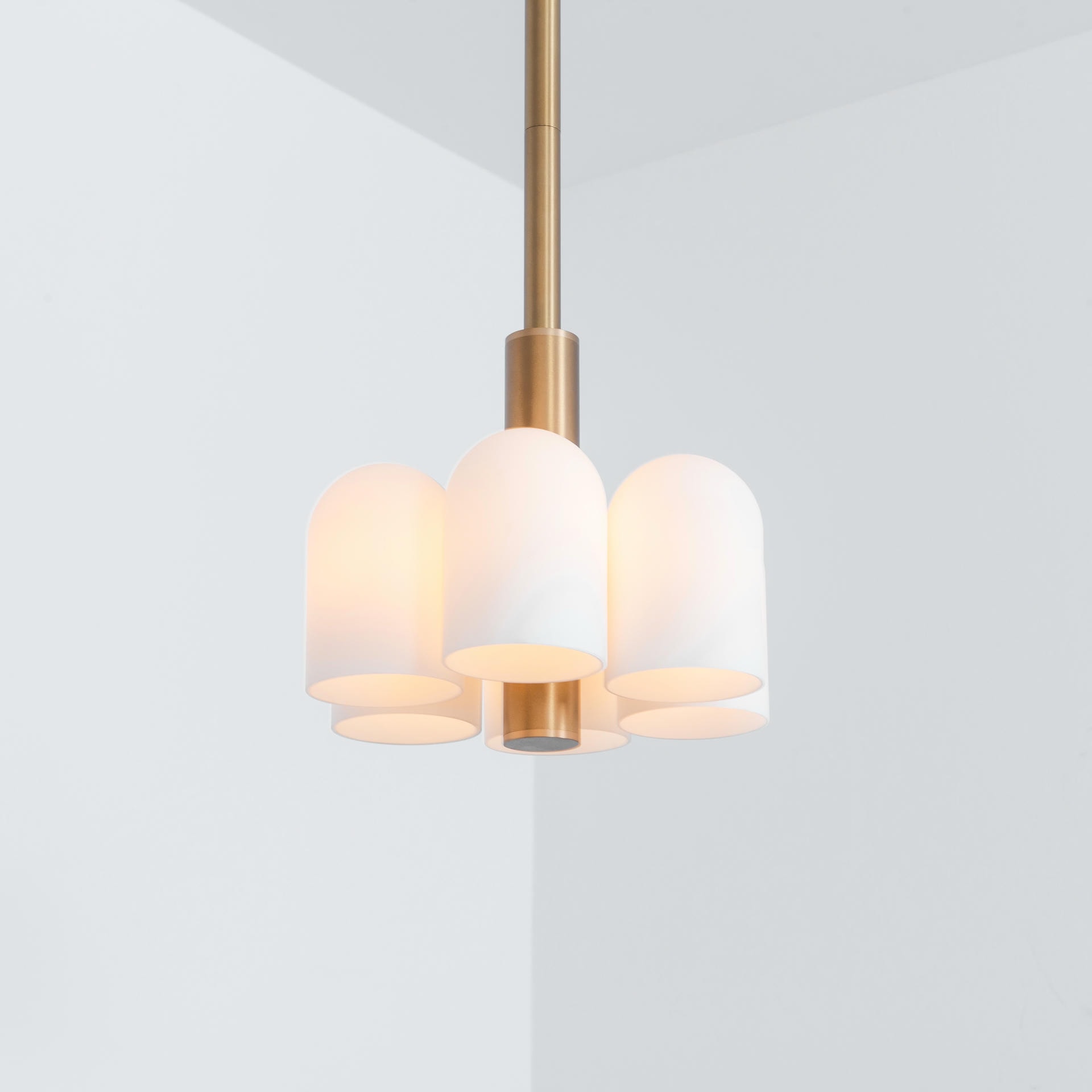 Odyssey 6 Brass Pendant Light by Schwung 11