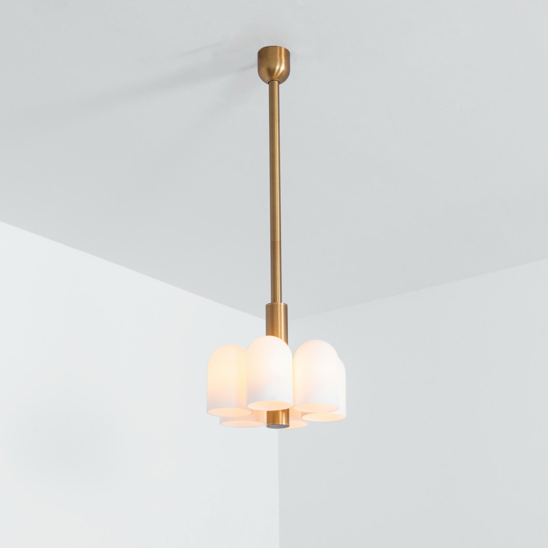 Odyssey 6 Brass Pendant Light by Schwung 2