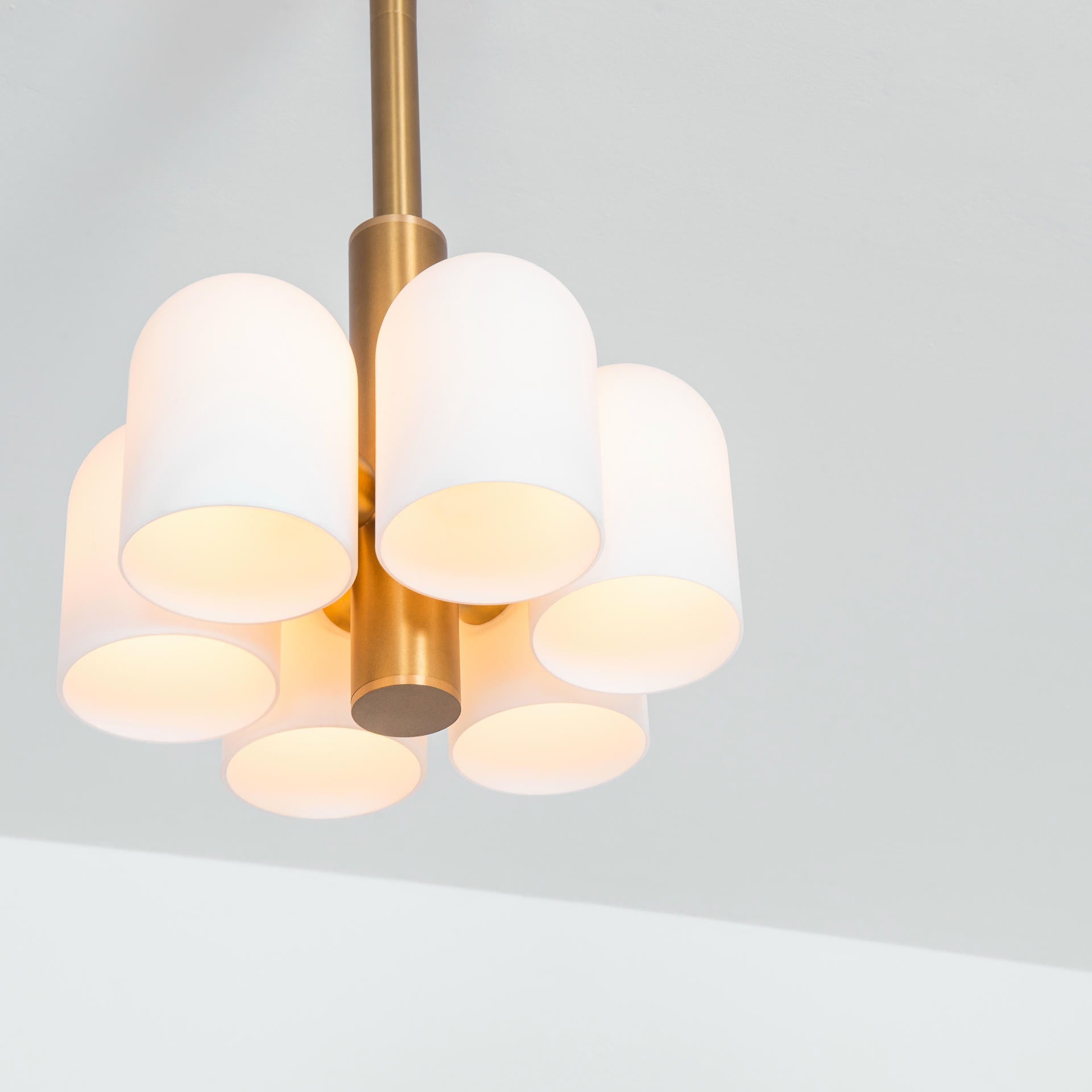 Odyssey 6 Brass Pendant Light by Schwung 3