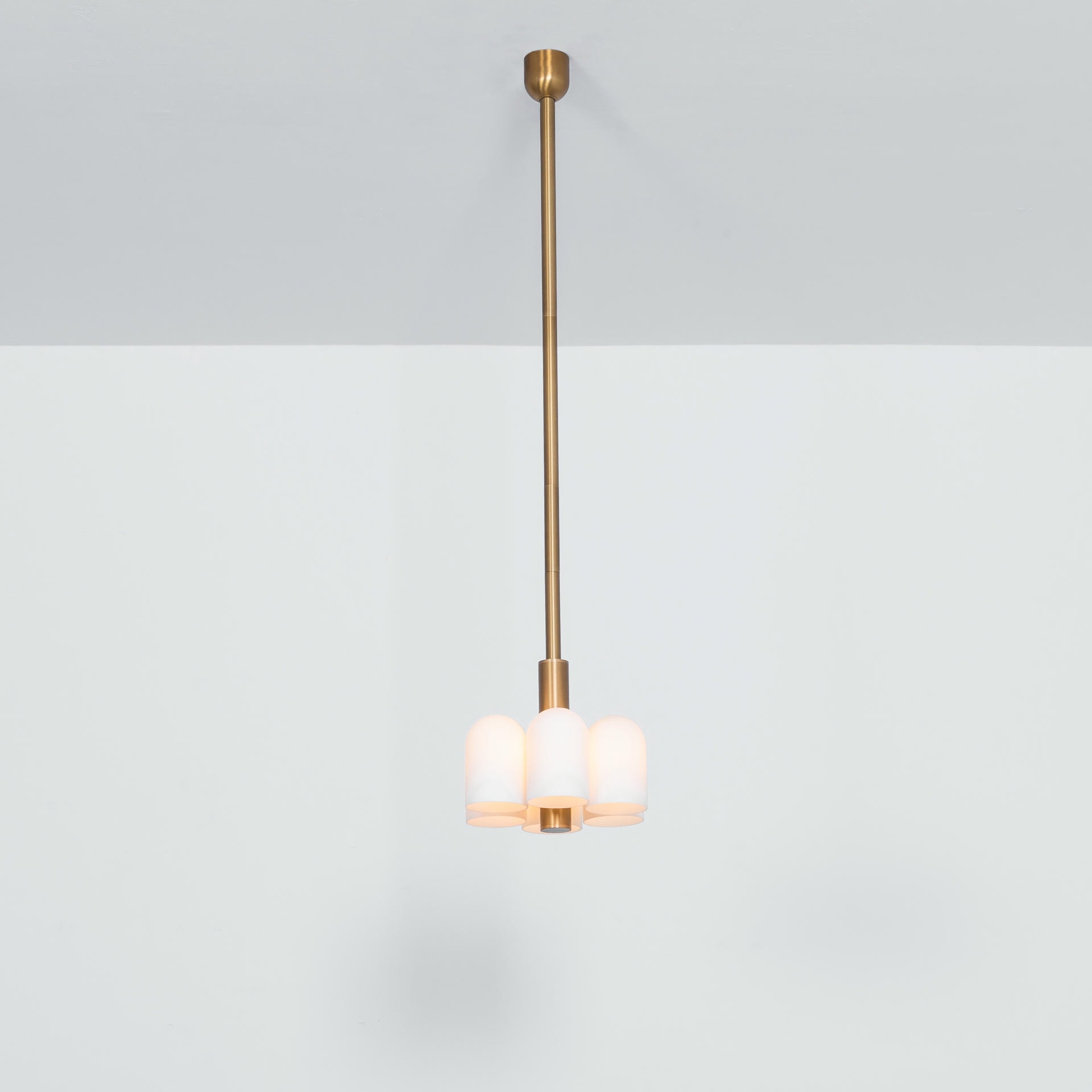Odyssey 6 Brass Pendant Light by Schwung 9