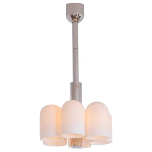 Odyssey 6 Polished Nickel Pendant Light by Schwung 1