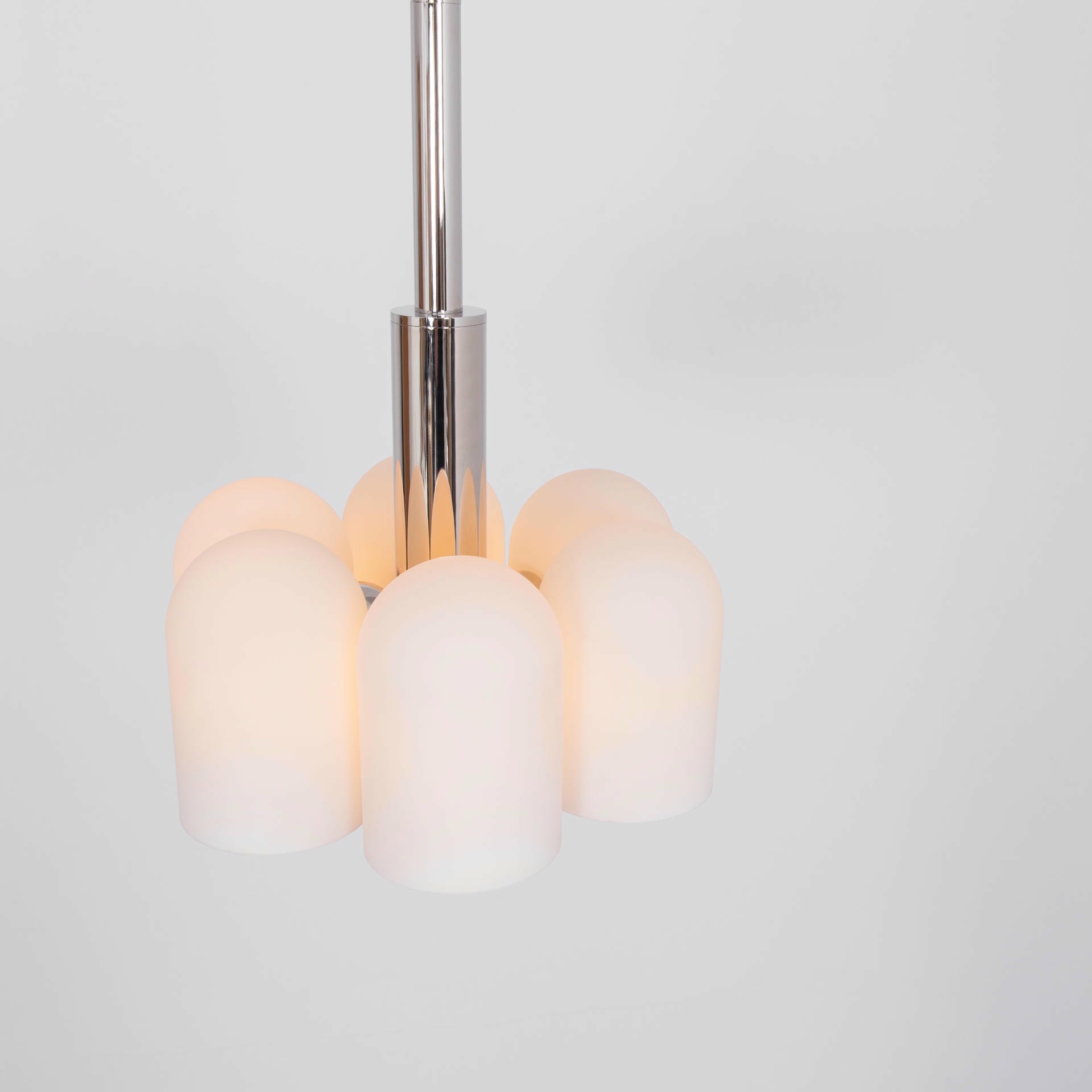 Odyssey 6 Polished Nickel Pendant Light by Schwung 10