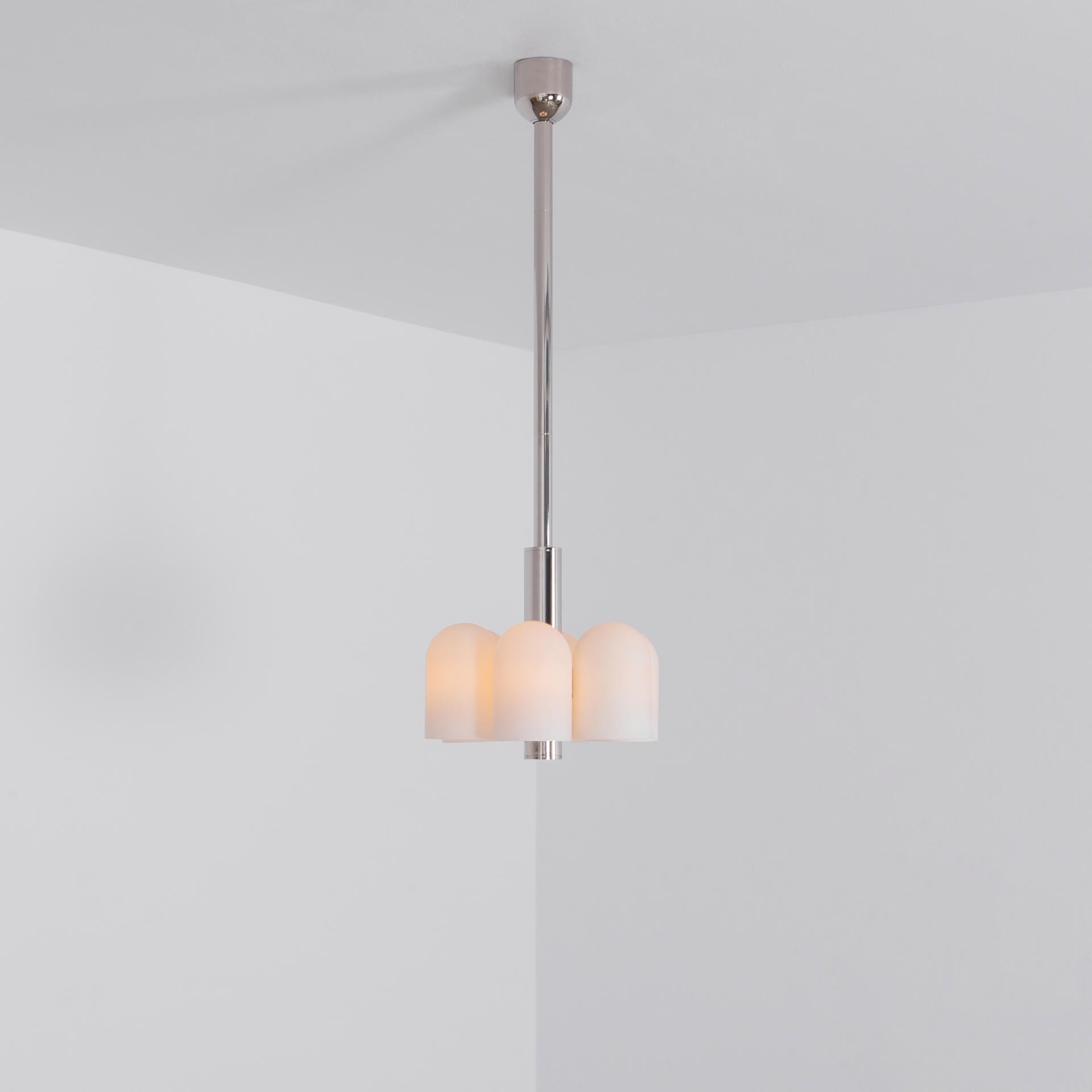 Odyssey 6 Polished Nickel Pendant Light by Schwung 2