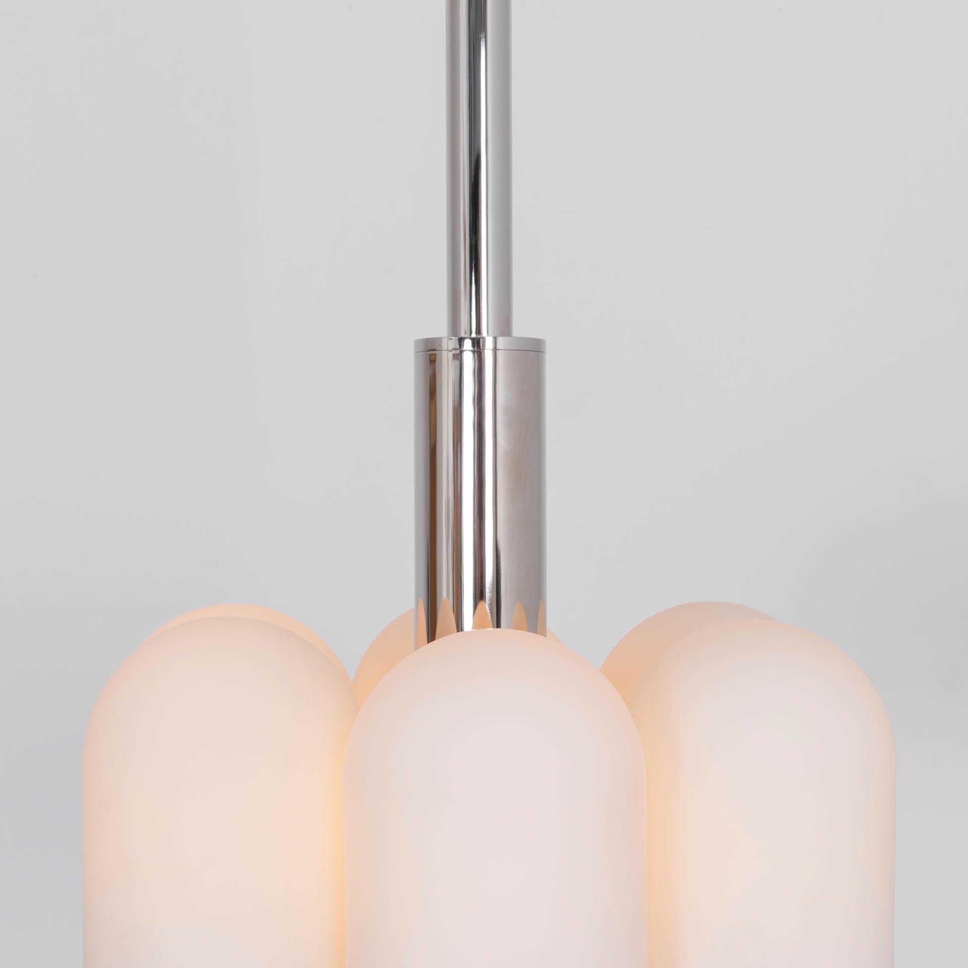 Odyssey 6 Polished Nickel Pendant Light by Schwung 3