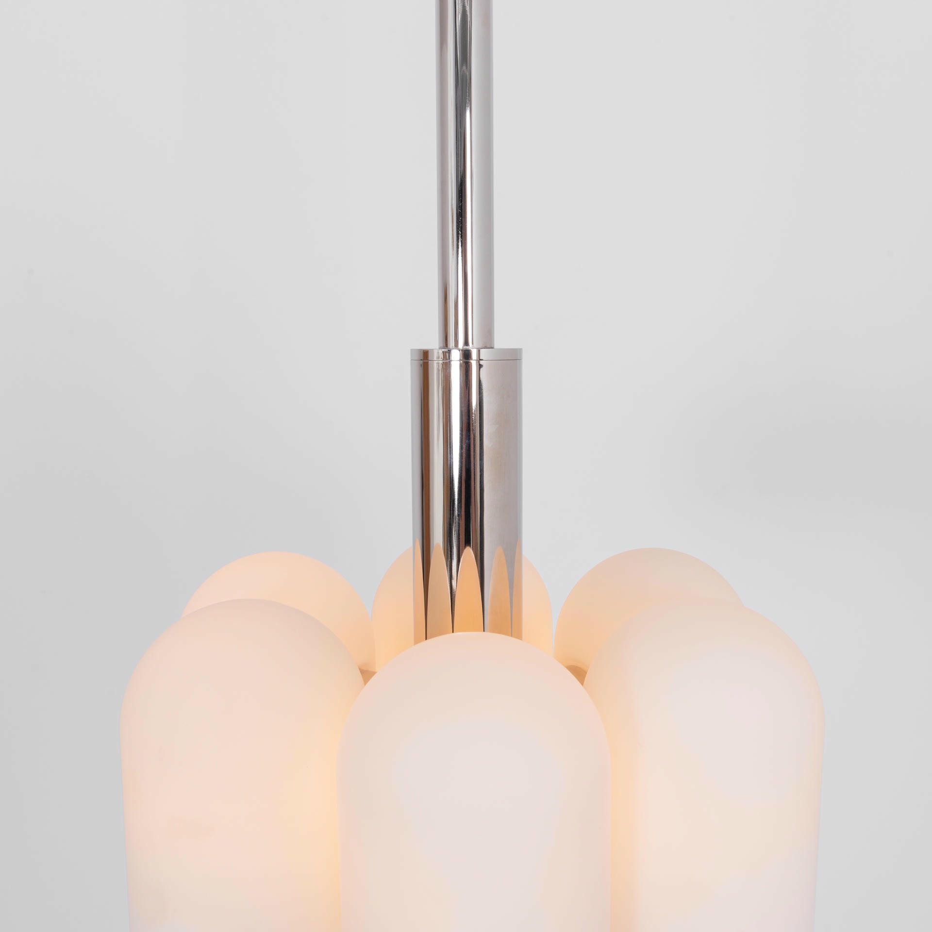Odyssey 6 Polished Nickel Pendant Light by Schwung 7