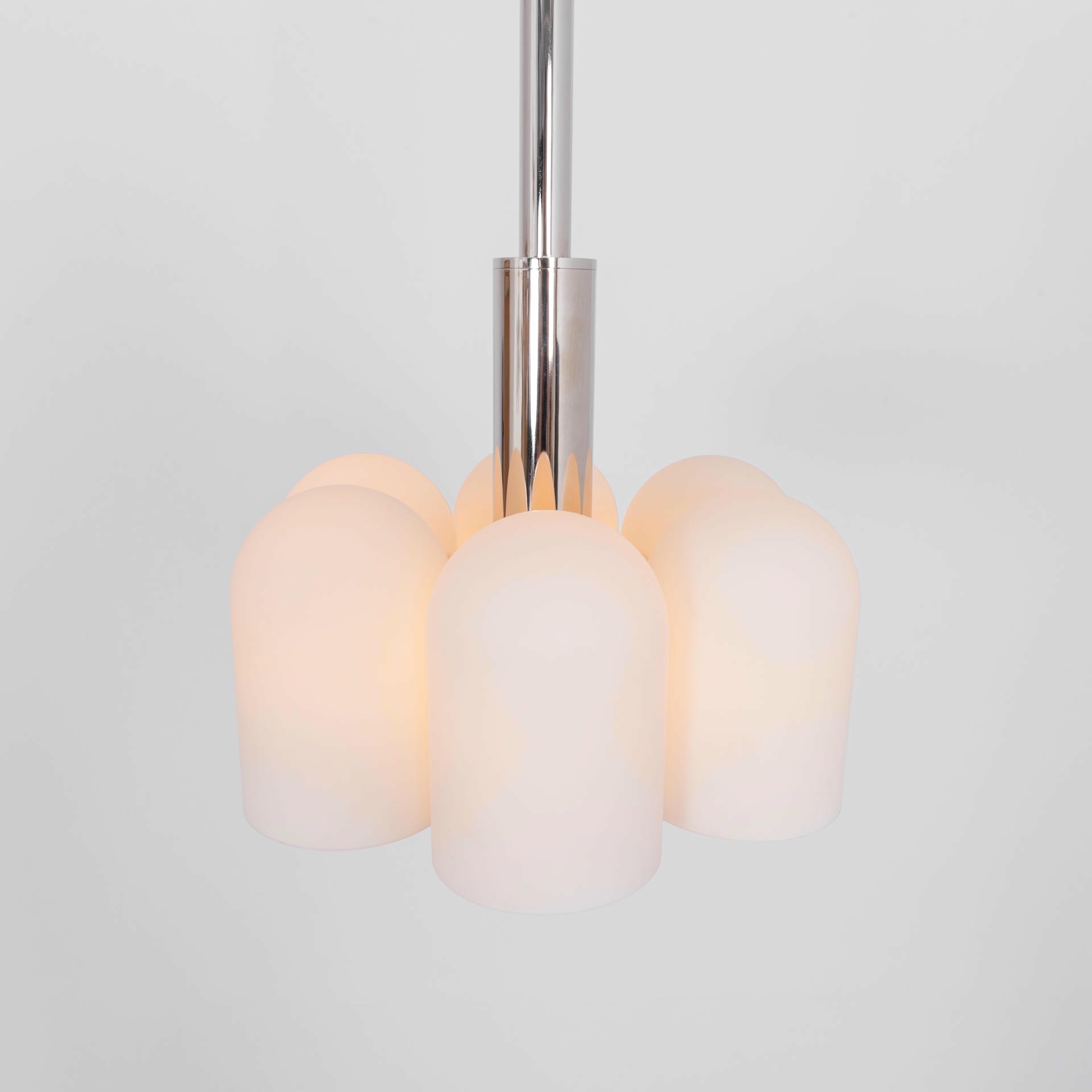 Odyssey 6 Polished Nickel Pendant Light by Schwung 8