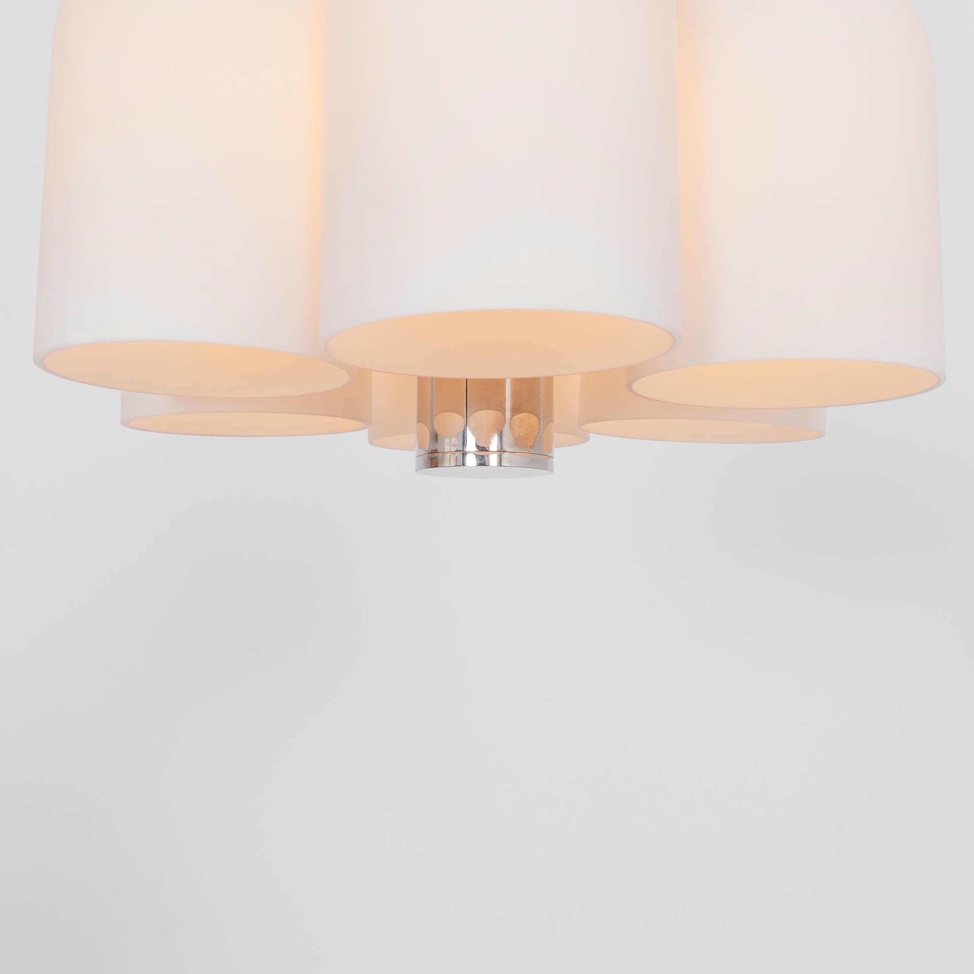 Odyssey 6 Polished Nickel Pendant Light by Schwung 9