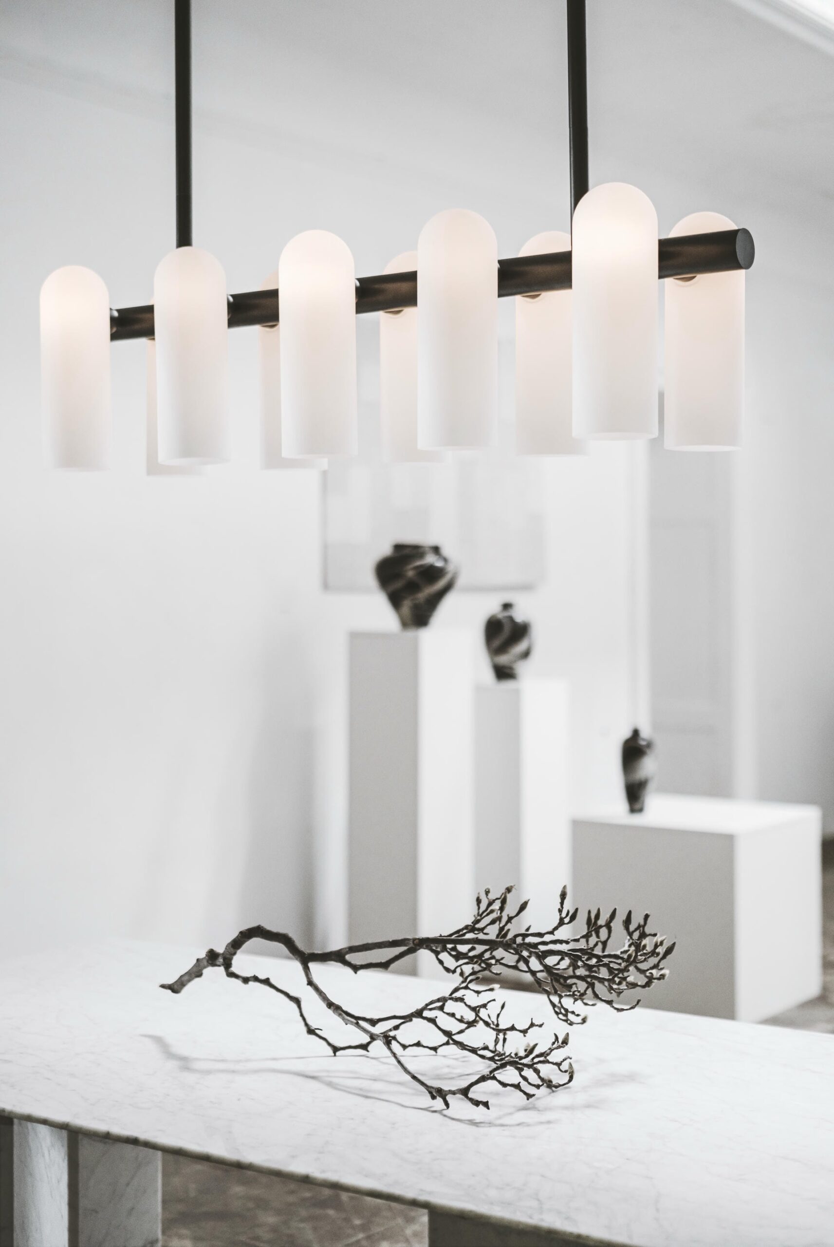 Odyssey Linear SM Black Chandelier by Schwung 7