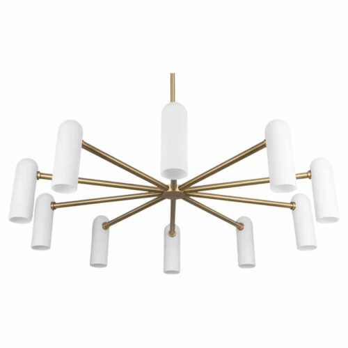 Odyssey Round LG Brass Chandelier by Schwung 1