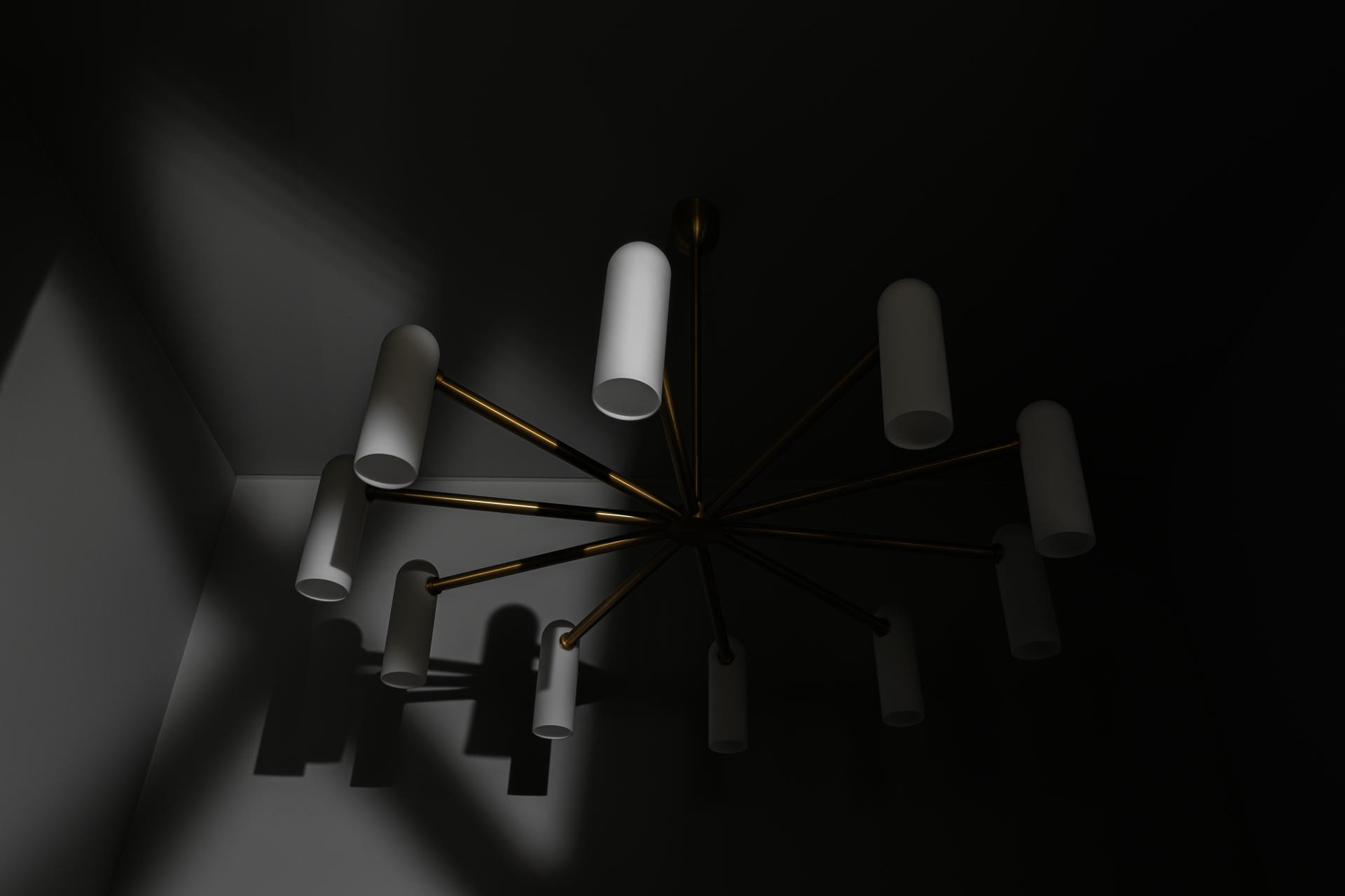 Odyssey Round LG Brass Chandelier by Schwung 10