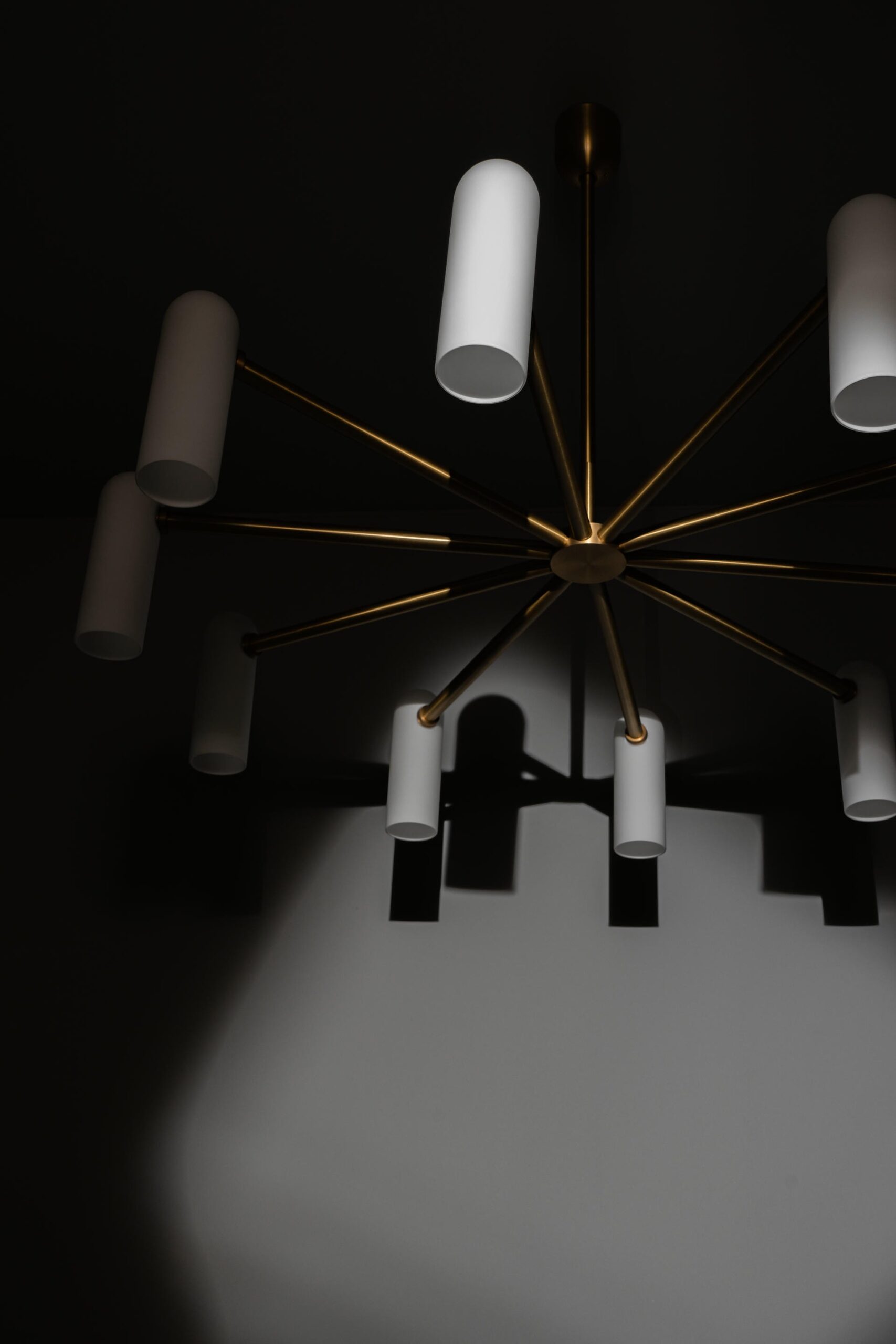 Odyssey Round LG Brass Chandelier by Schwung 11