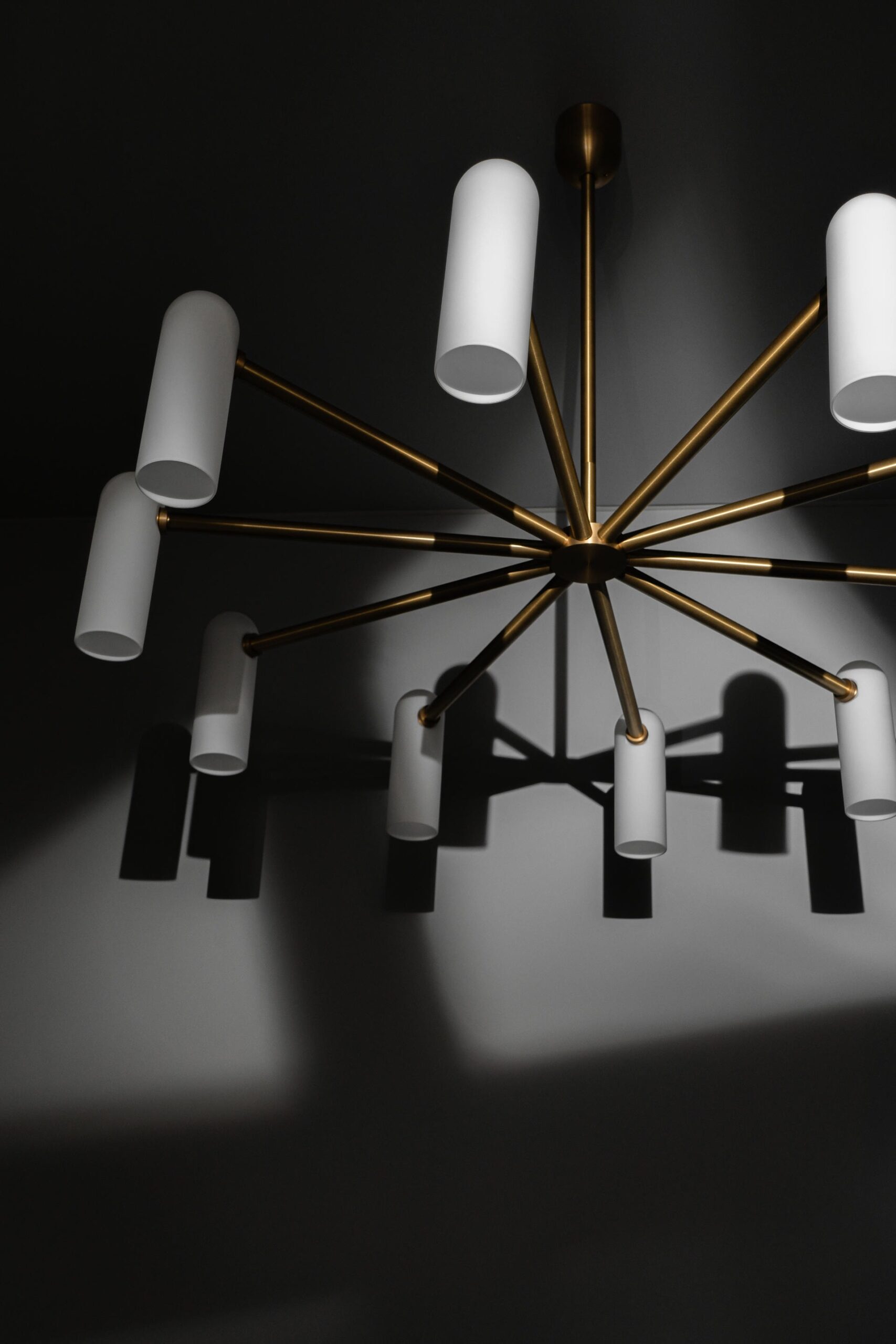 Odyssey Round LG Brass Chandelier by Schwung 12