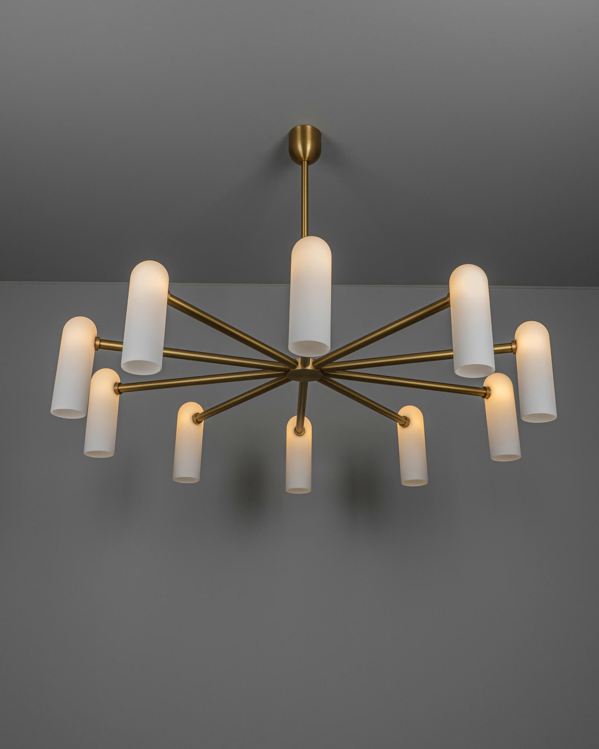Odyssey Round LG Brass Chandelier by Schwung 13