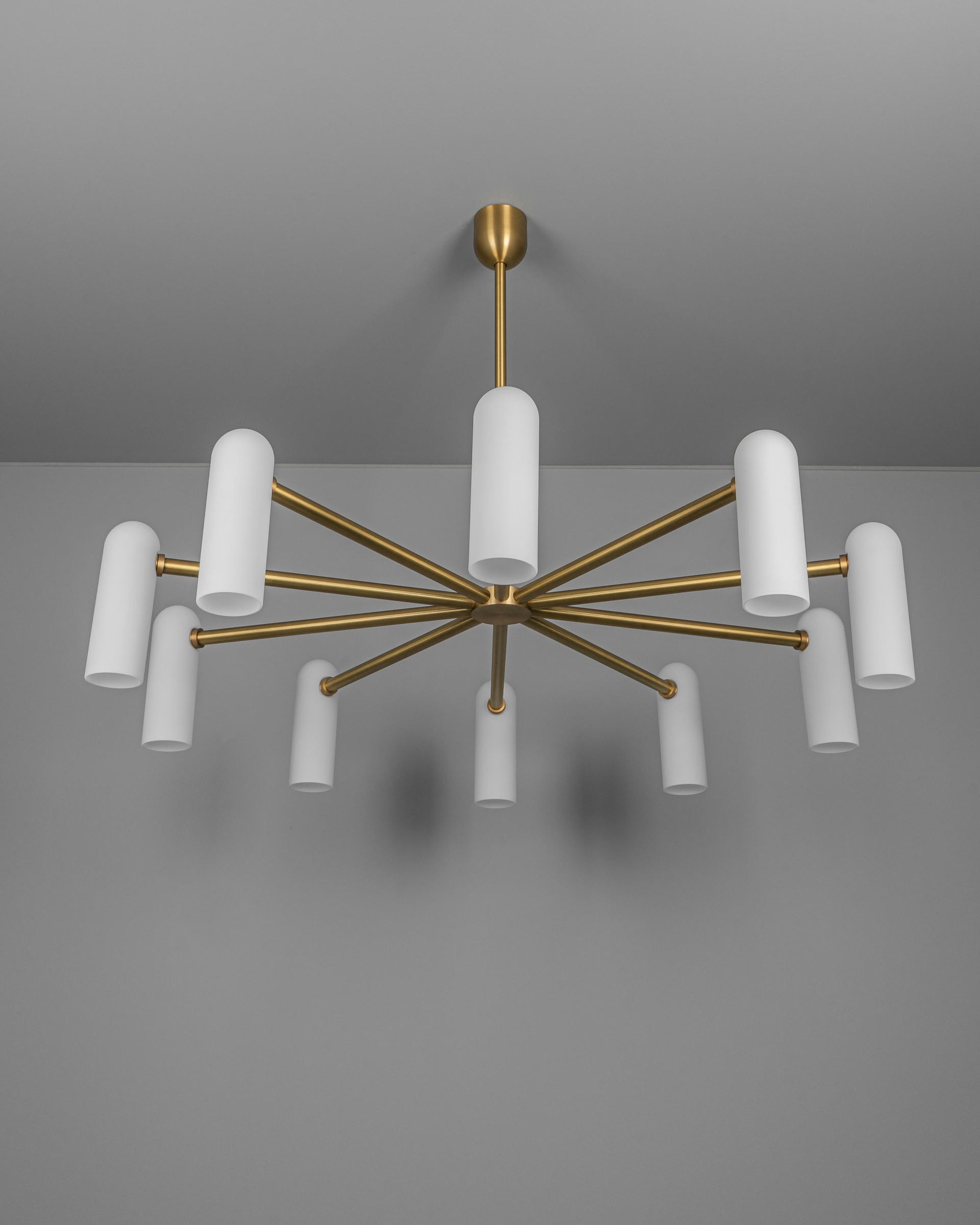 Odyssey Round LG Brass Chandelier by Schwung 2