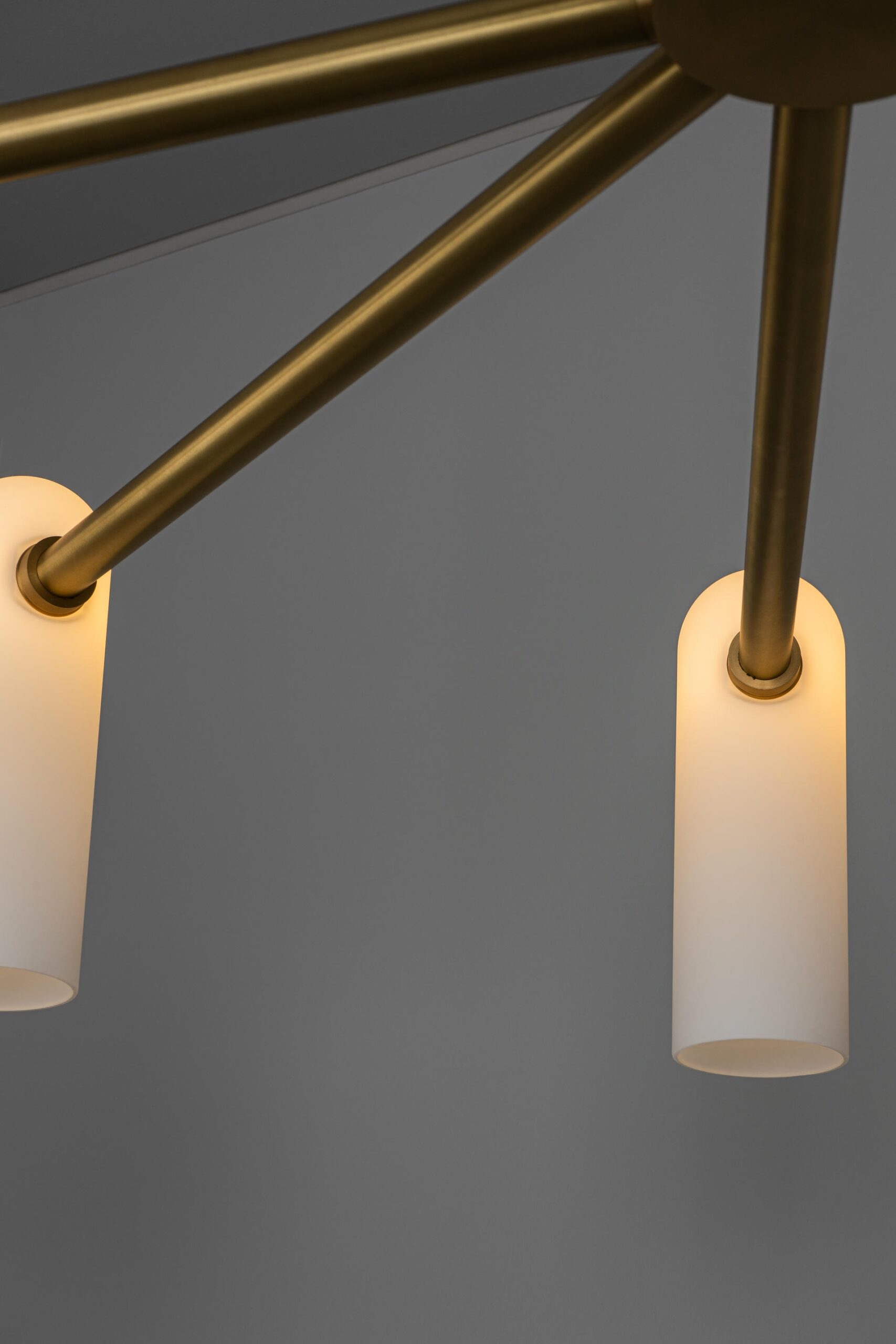 Odyssey Round LG Brass Chandelier by Schwung 3