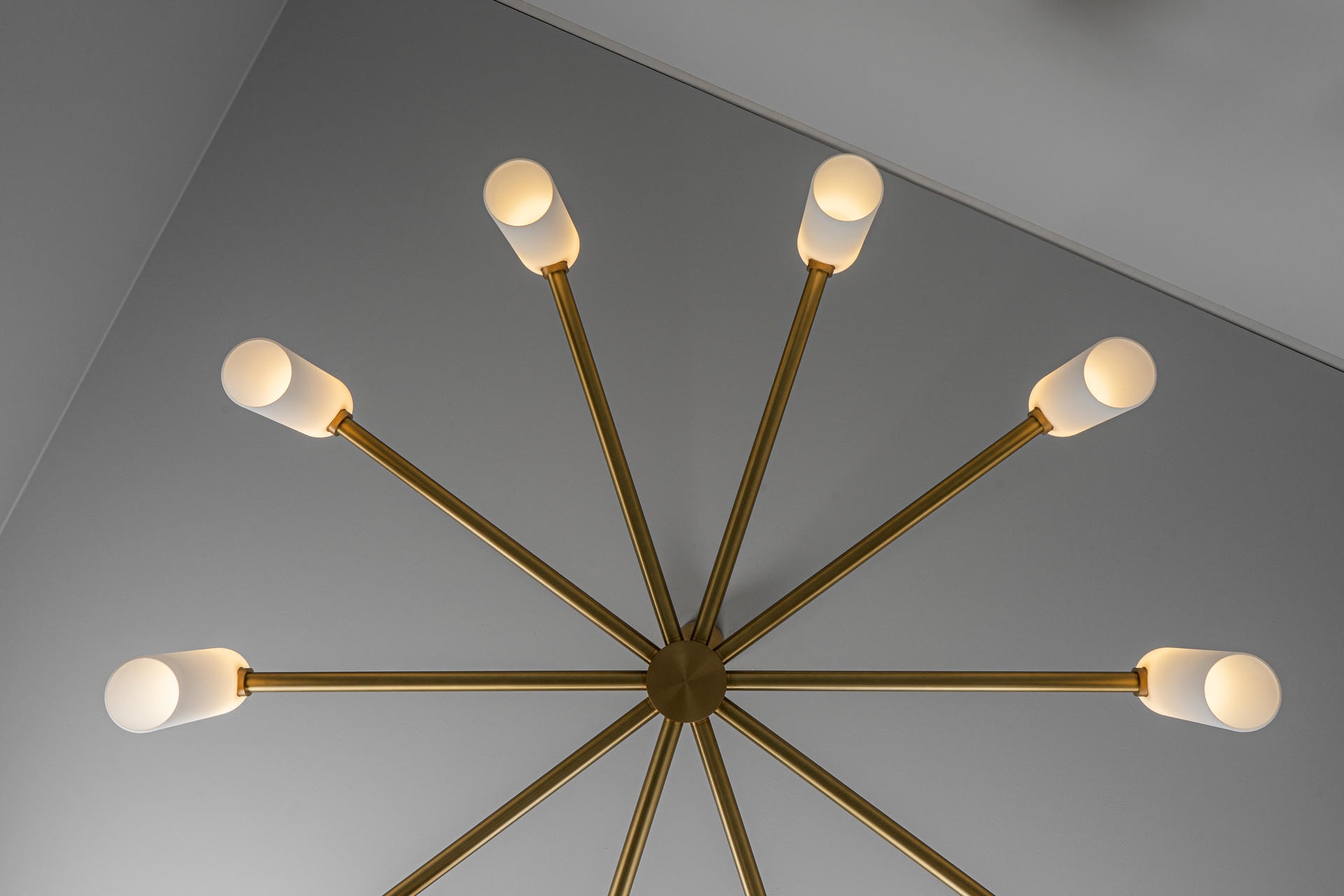 Odyssey Round LG Brass Chandelier by Schwung 6