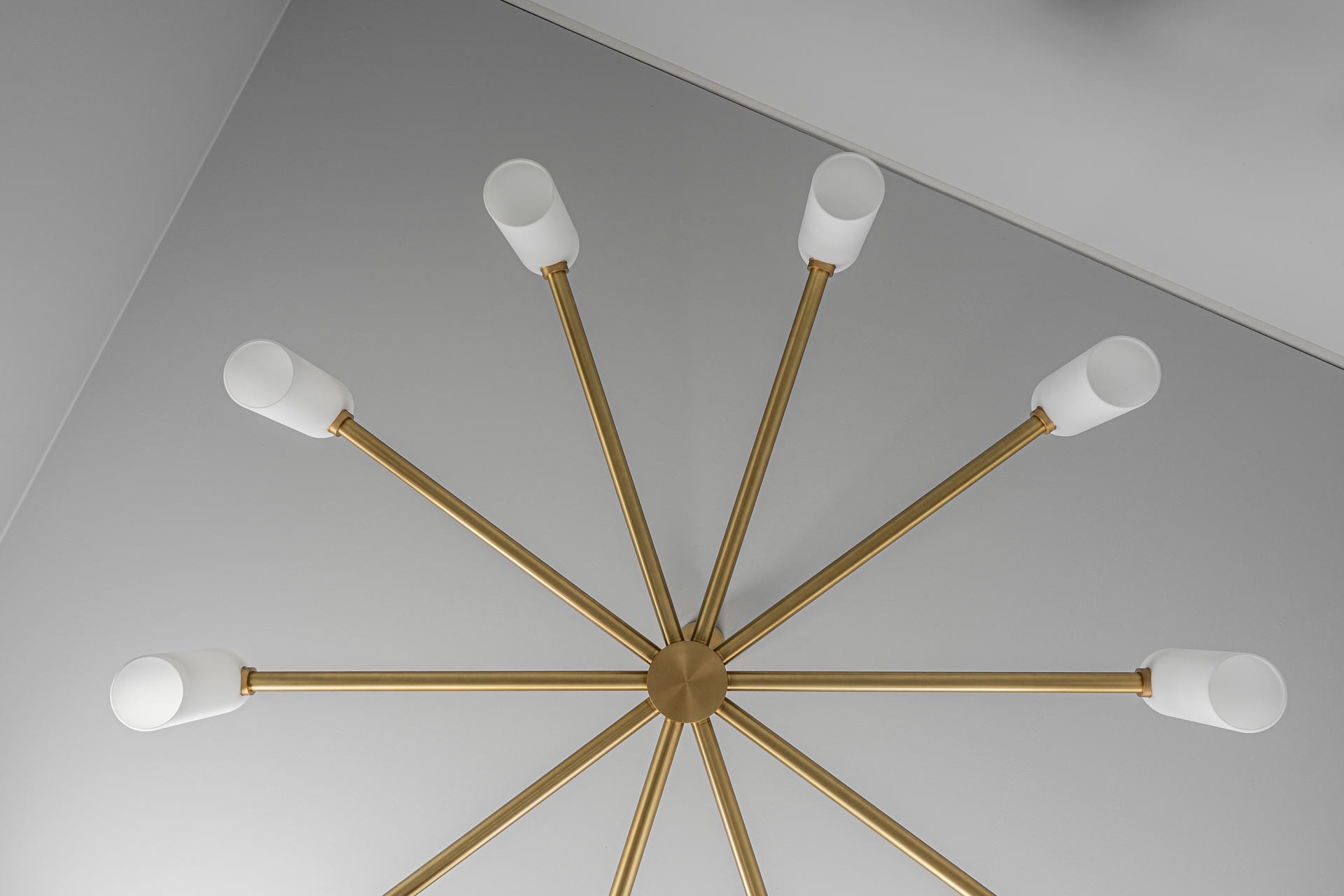 Odyssey Round LG Brass Chandelier by Schwung 7
