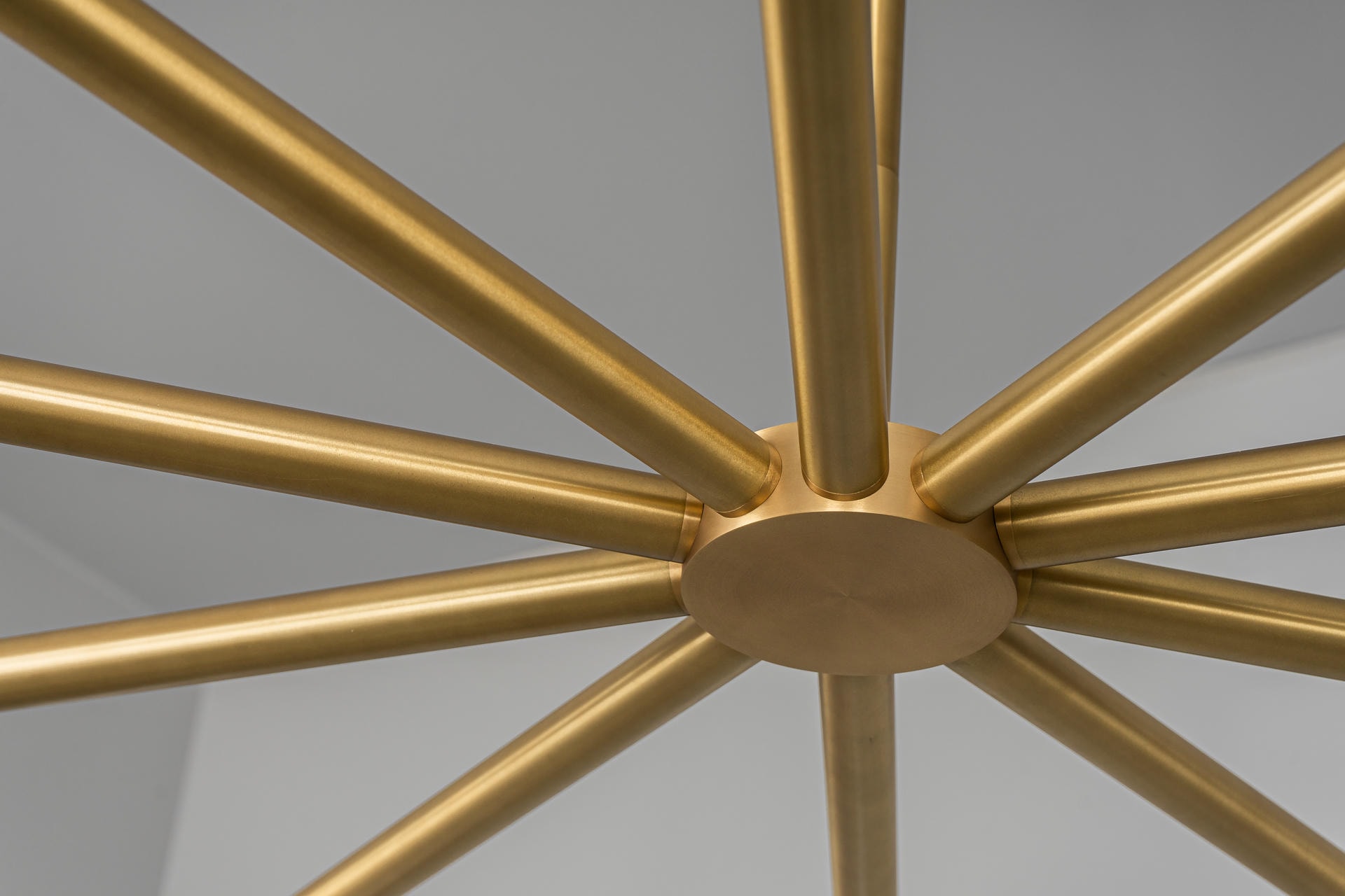 Odyssey Round LG Brass Chandelier by Schwung 8