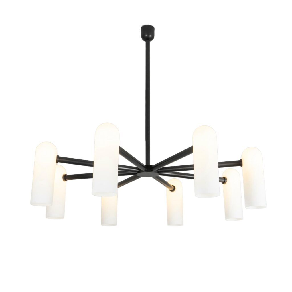 Odyssey Round MD Black Chandelier by Schwung 1