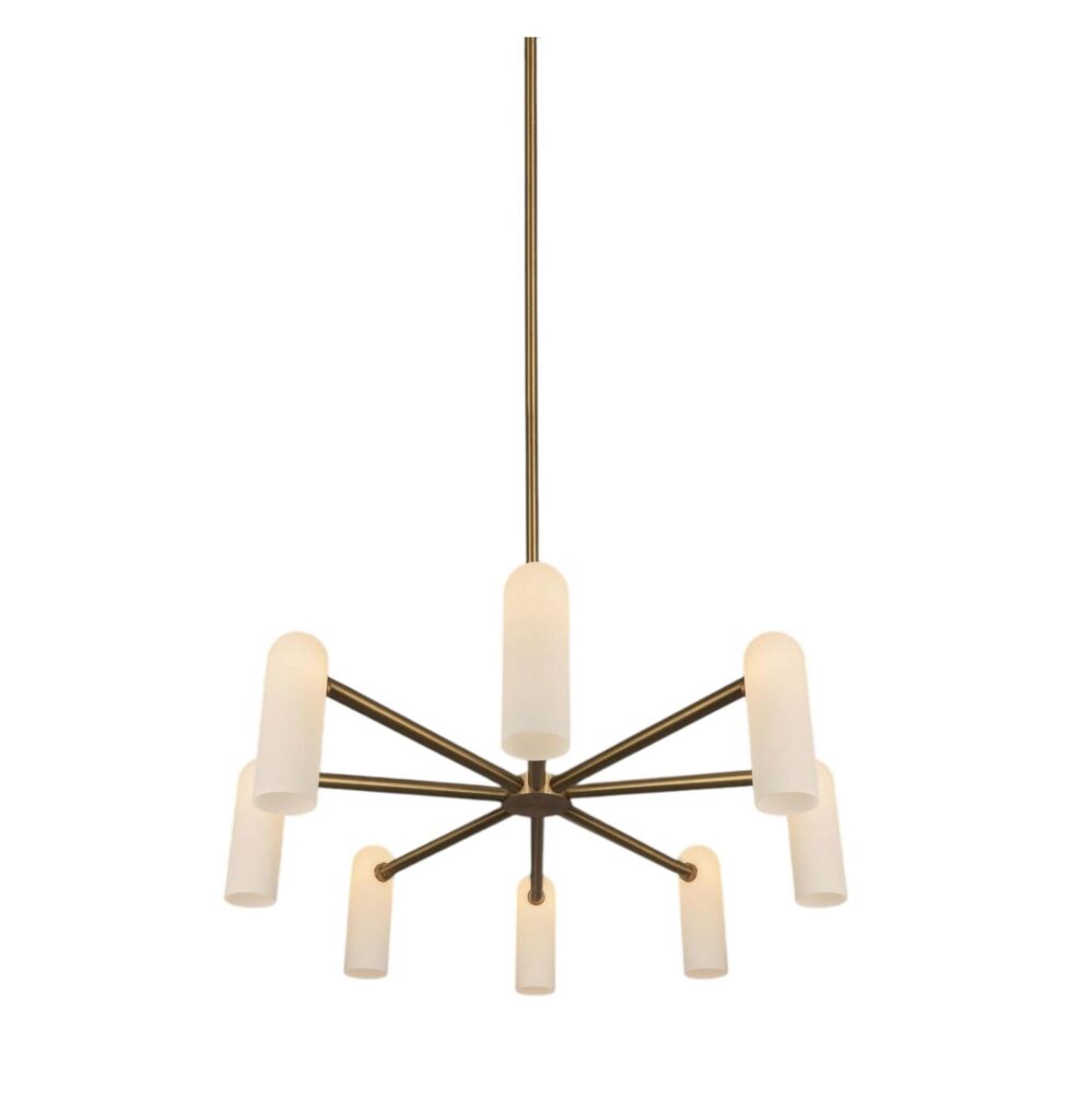 Odyssey Round MD Brass Chandelier by Schwung 1