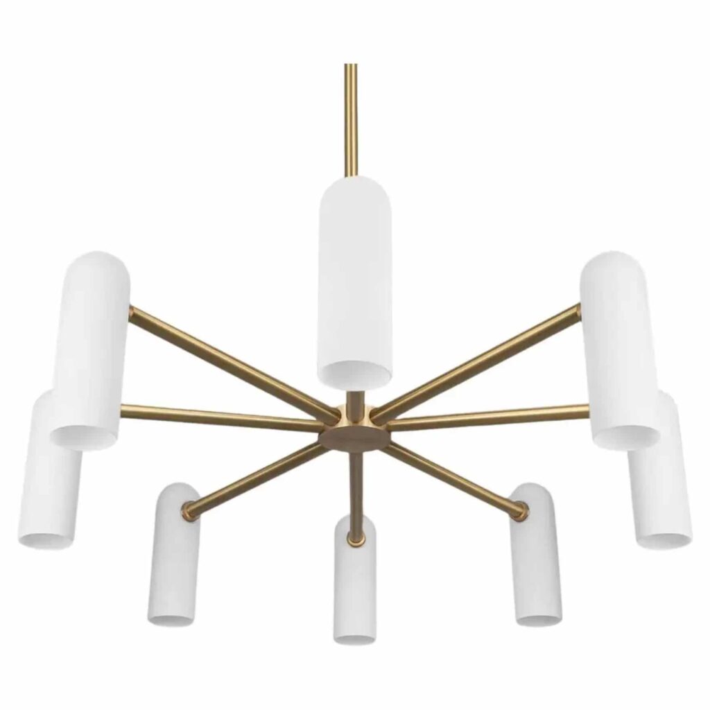 Odyssey Round MD Brass Chandelier by Schwung 1