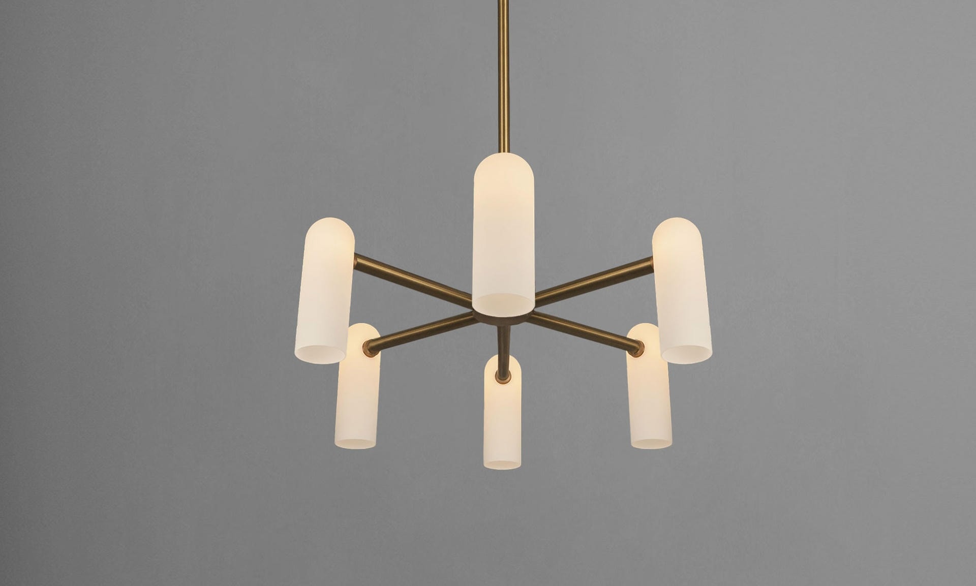 Odyssey Round SM Brass Chandelier by Schwung 2
